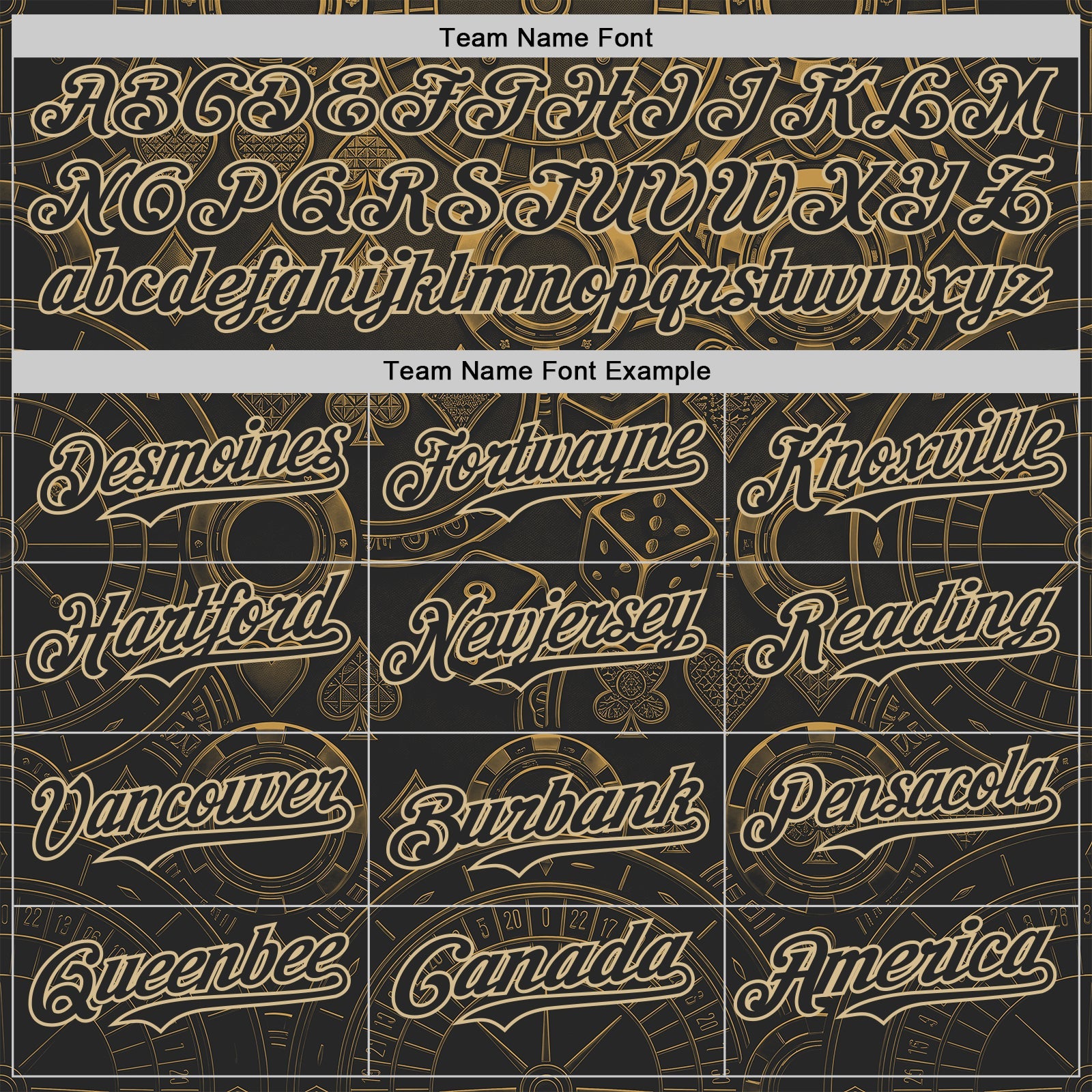 Custom Black-Vegas Gold Las Vegas Poker Club Authentic Baseball Jersey