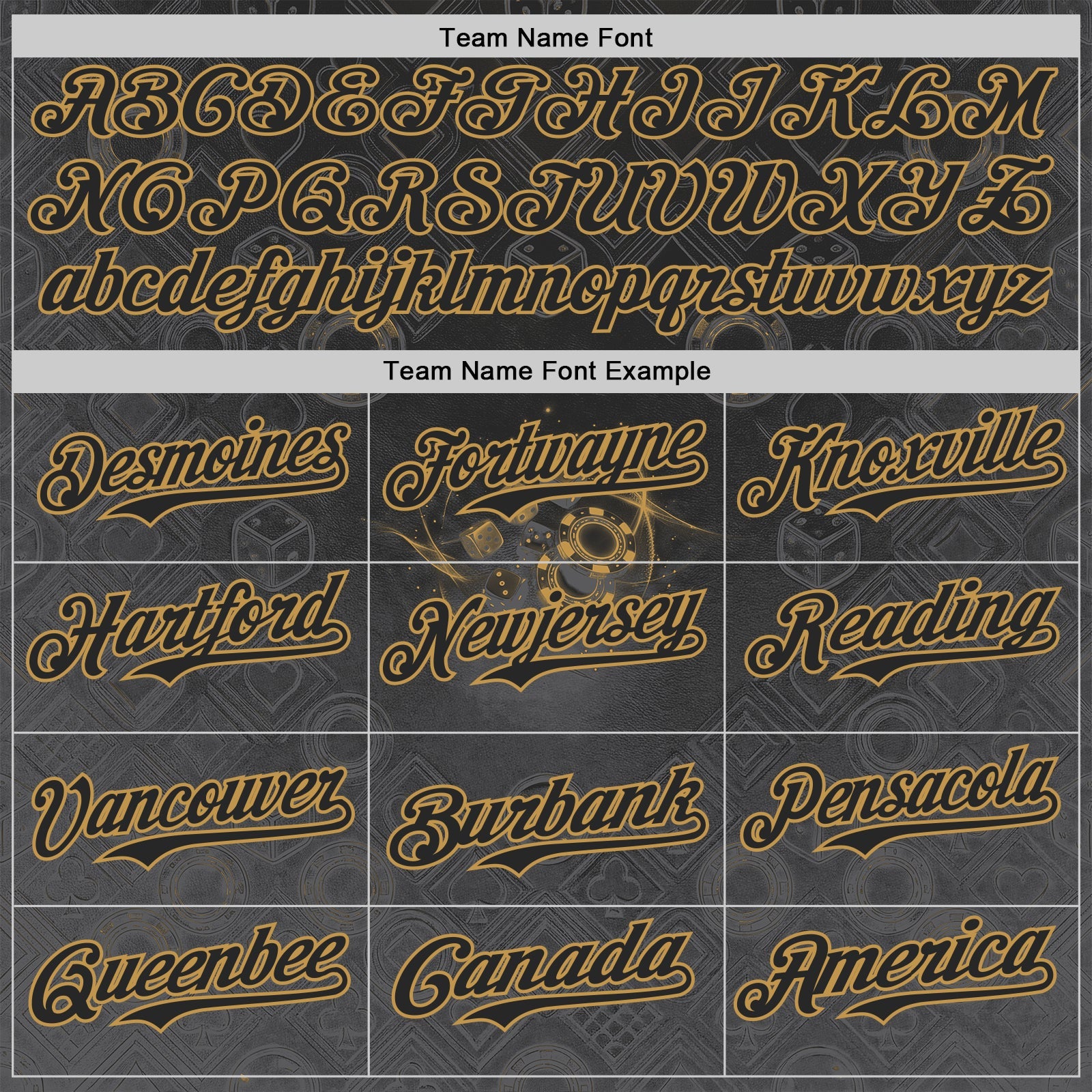 Custom Black-Old Gold Las Vegas Poker Club Authentic Baseball Jersey