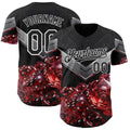 Custom Black-White Las Vegas Poker Club Authentic Baseball Jersey