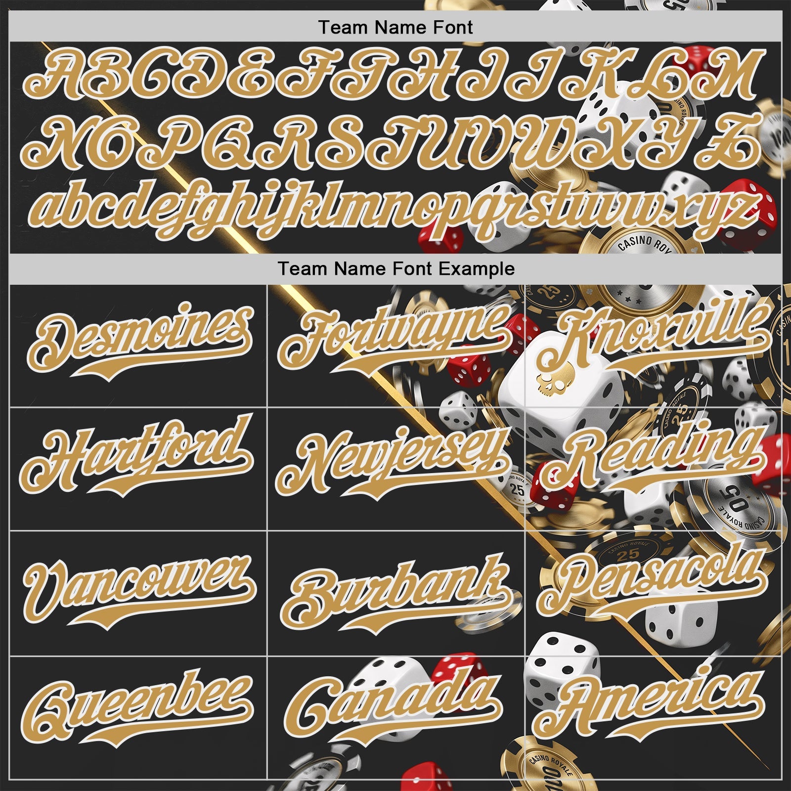 Custom Black Old Gold-White Las Vegas Poker Club Authentic Baseball Jersey