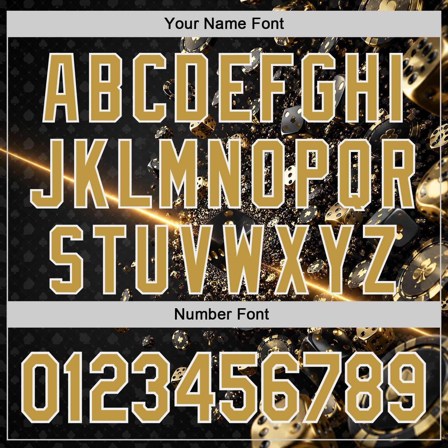 Custom Black Old Gold-White Las Vegas Poker Club Authentic Baseball Jersey