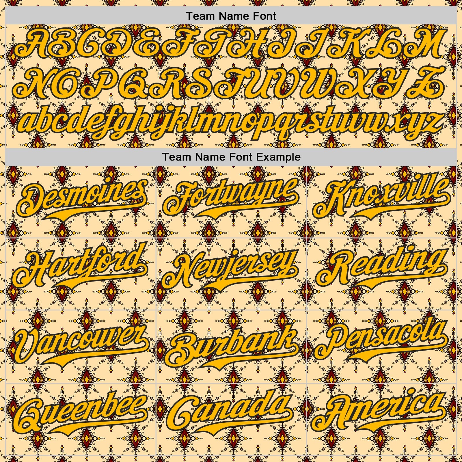 Custom Yellow Gold-Black Geometric Ethnic Authentic Baseball Jersey