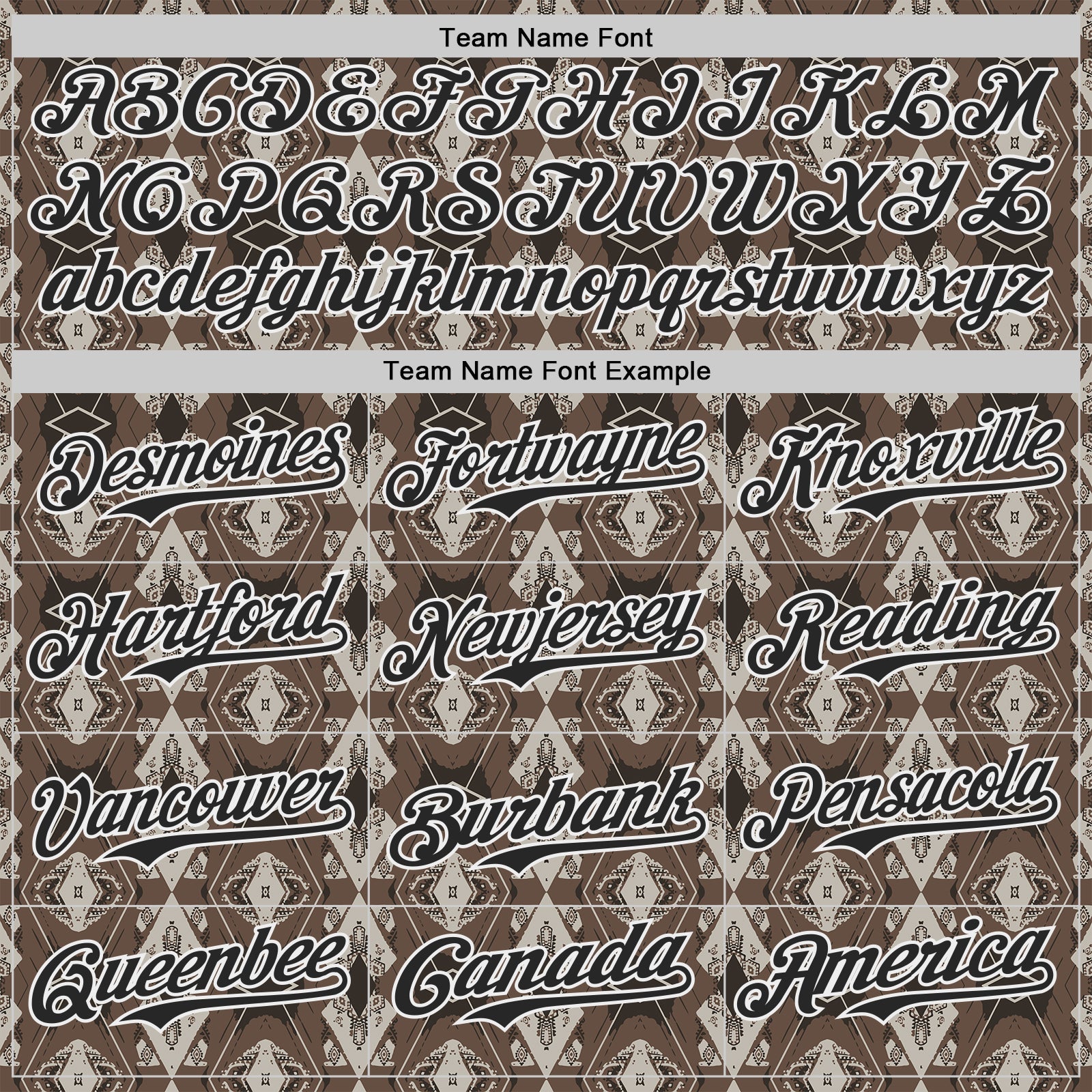 Custom Brown Black-White Geometric Ethnic Authentic Baseball Jersey