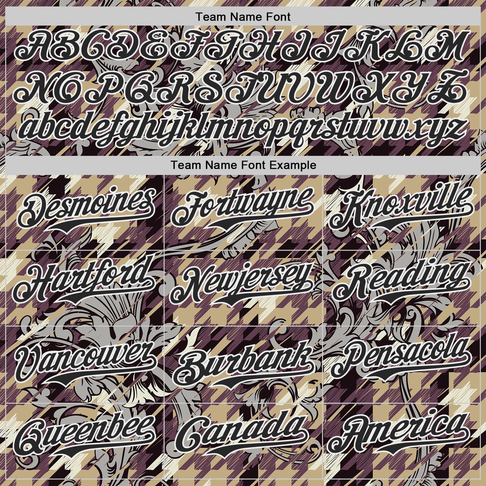 Custom Brown Black-White Baroque Floral Scroll Authentic Baseball Jersey