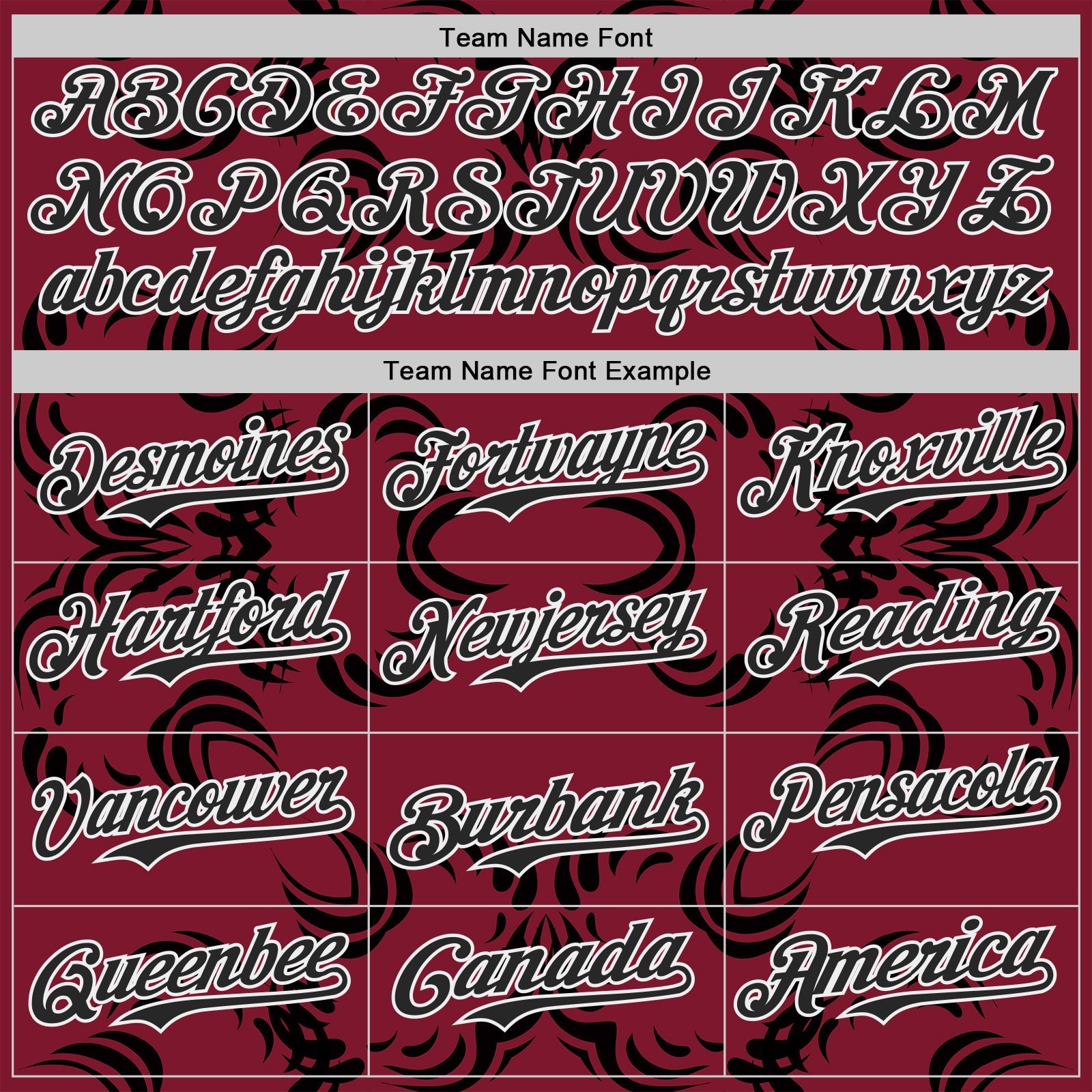 Custom Crimson Black-White Baroque Floral Scroll Authentic Baseball Jersey