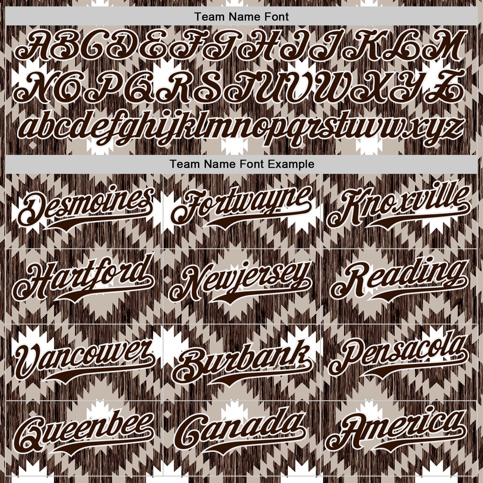 Custom Brown-White Geometric Ethnic Authentic Baseball Jersey