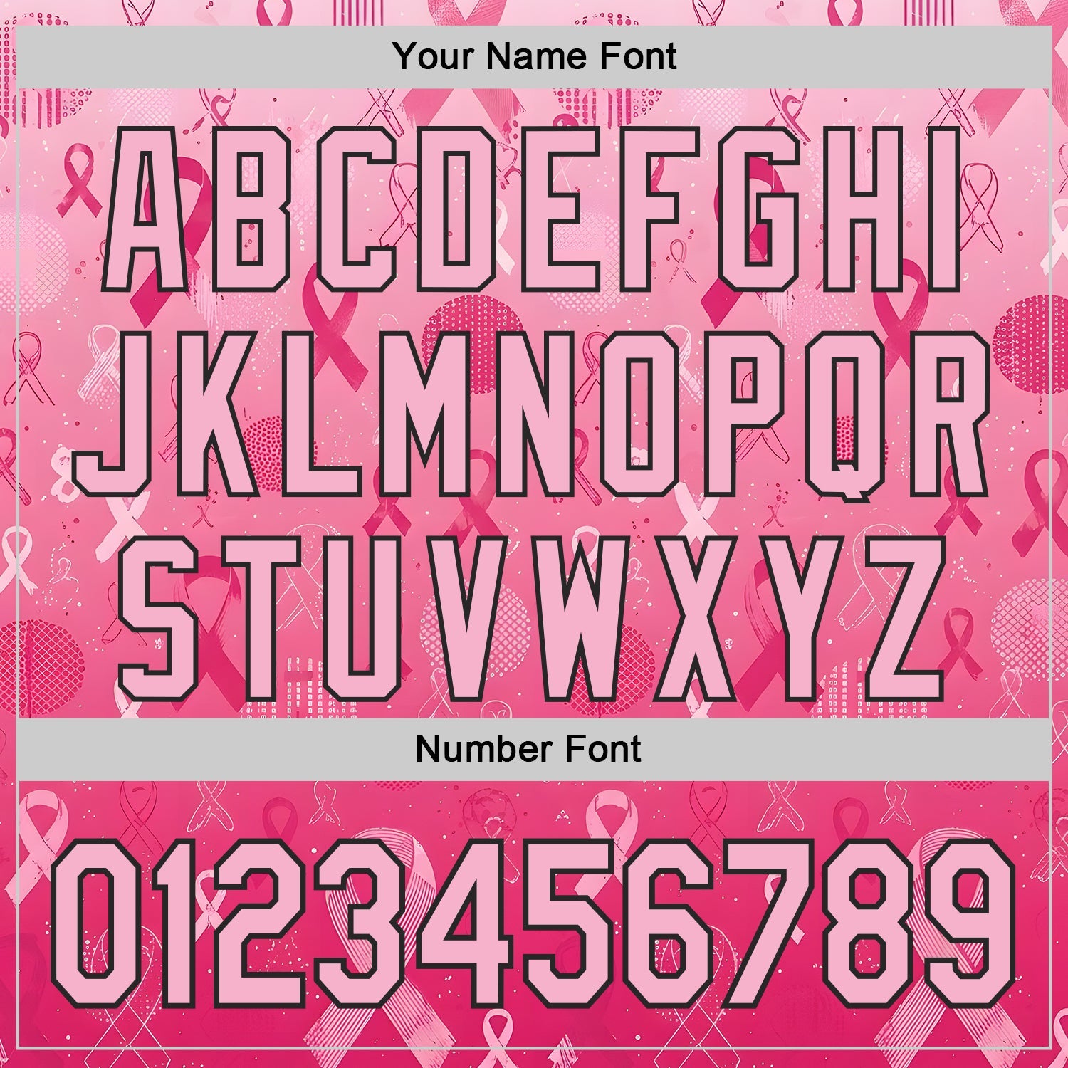 Custom Pink Light Pink-Black Breast Cancer Awareness Pink Ribbon Authentic Baseball Jersey