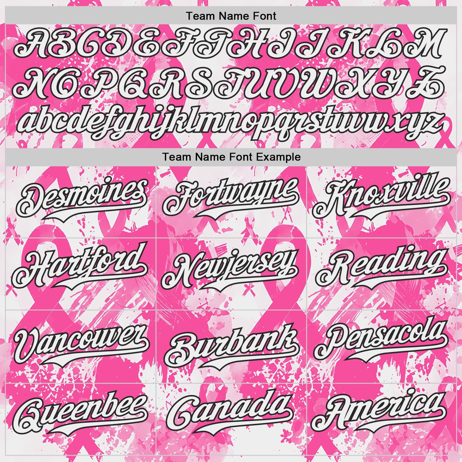 Custom White Pink-Black Breast Cancer Awareness Fight Pink Ribbon Authentic Baseball Jersey
