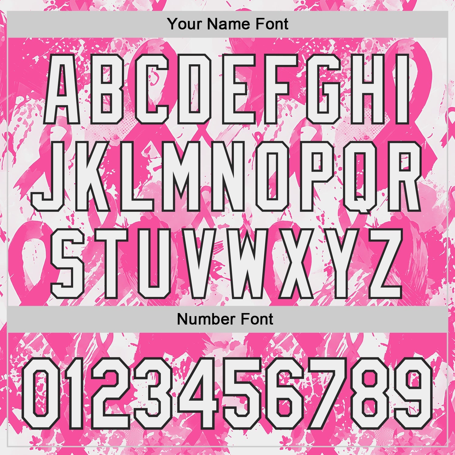 Custom White Pink-Black Breast Cancer Awareness Fight Pink Ribbon Authentic Baseball Jersey