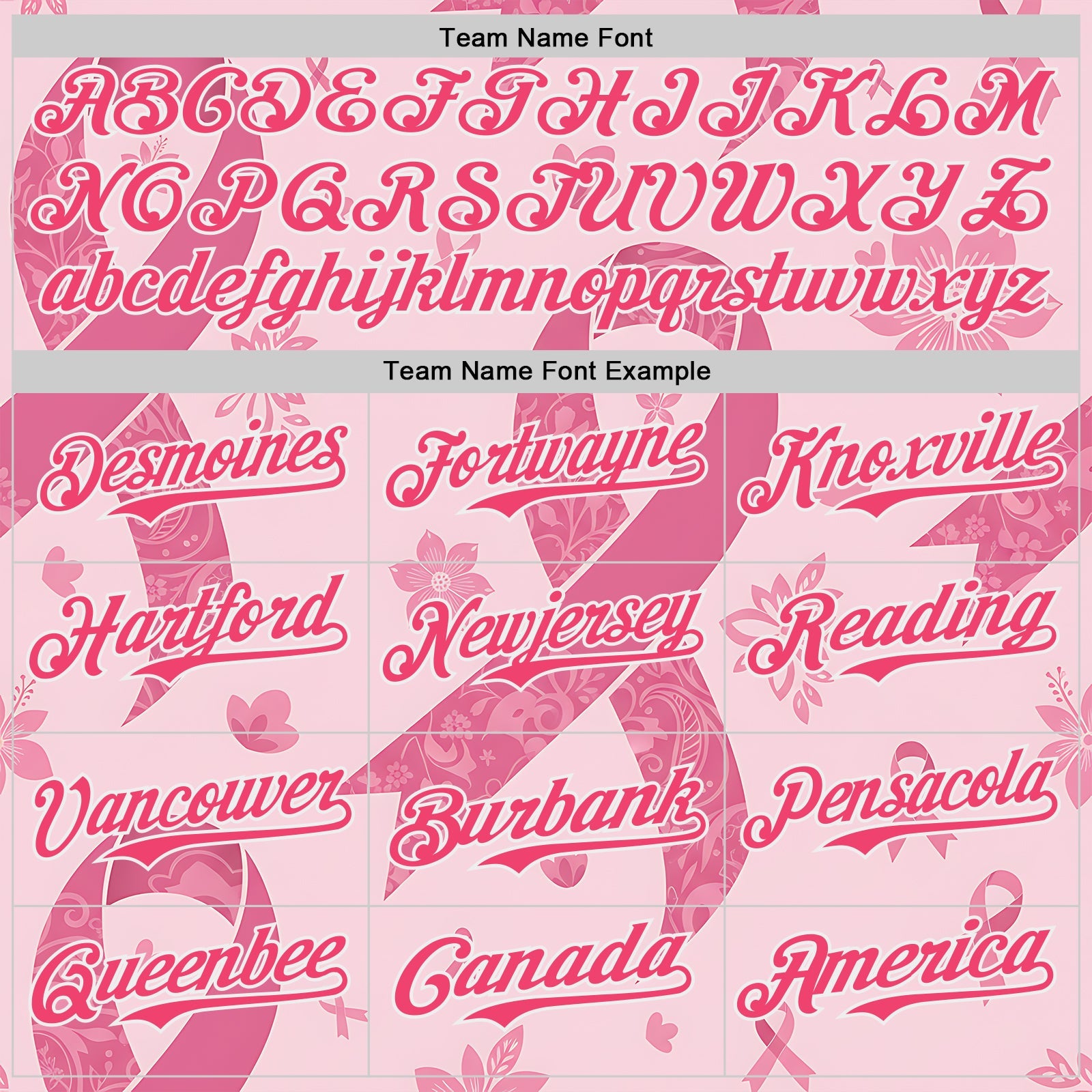 Custom Pink Neon Pink-White Breast Cancer Awareness Pink Ribbon Floral Authentic Baseball Jersey