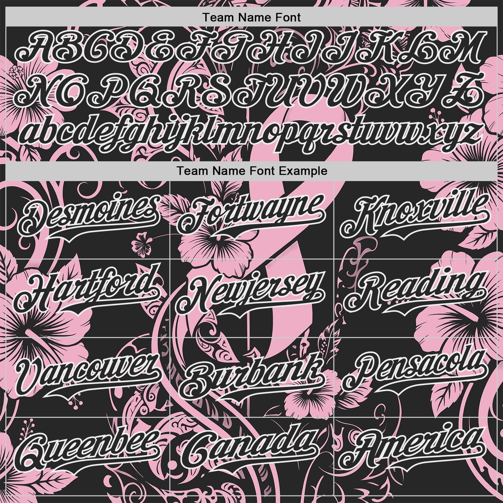Custom Black Light Pink-White Breast Cancer Awareness Pink Ribbon Floral Authentic Baseball Jersey