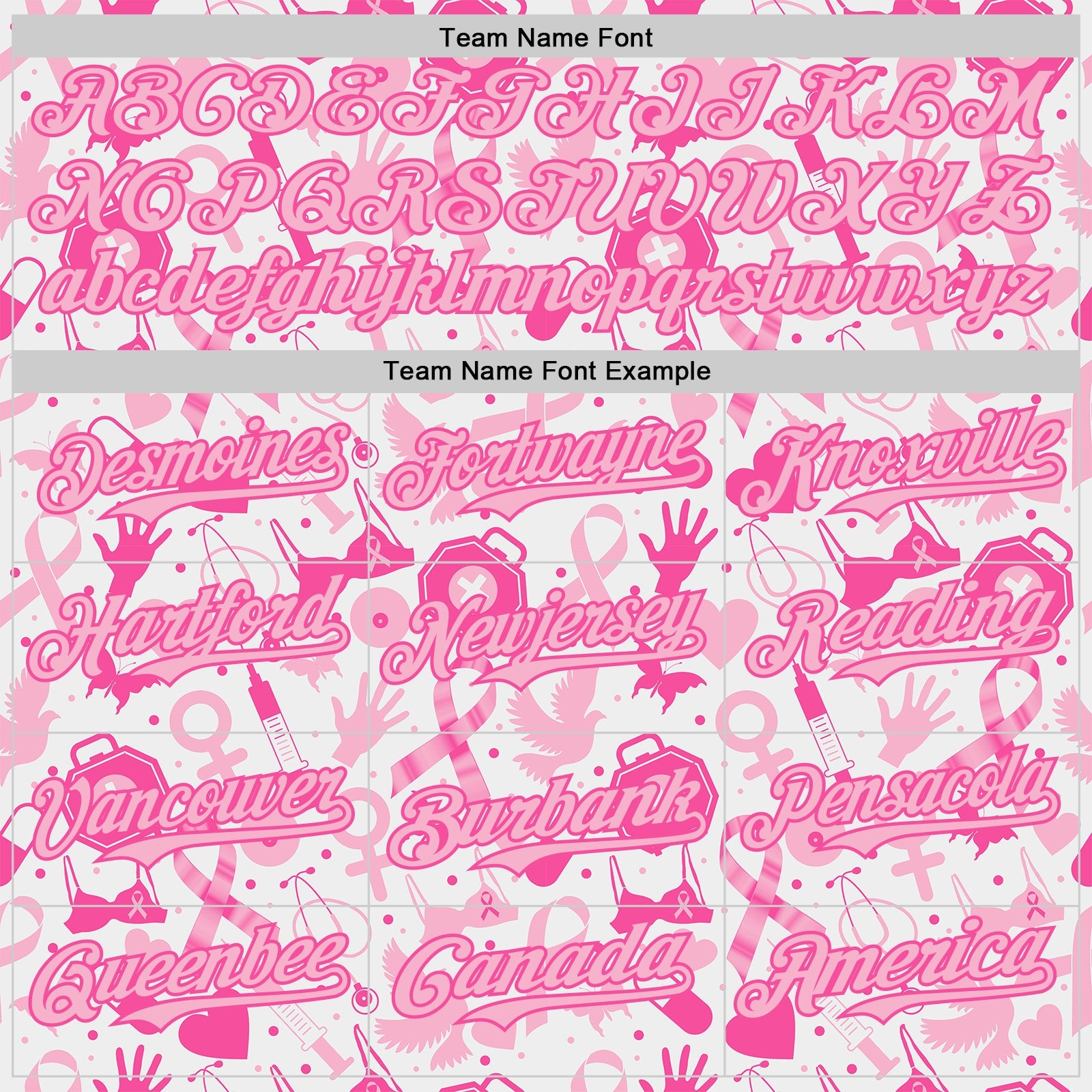 Custom White Light Pink-Pink Breast Cancer Awareness Support Pink Ribbon Authentic Baseball Jersey