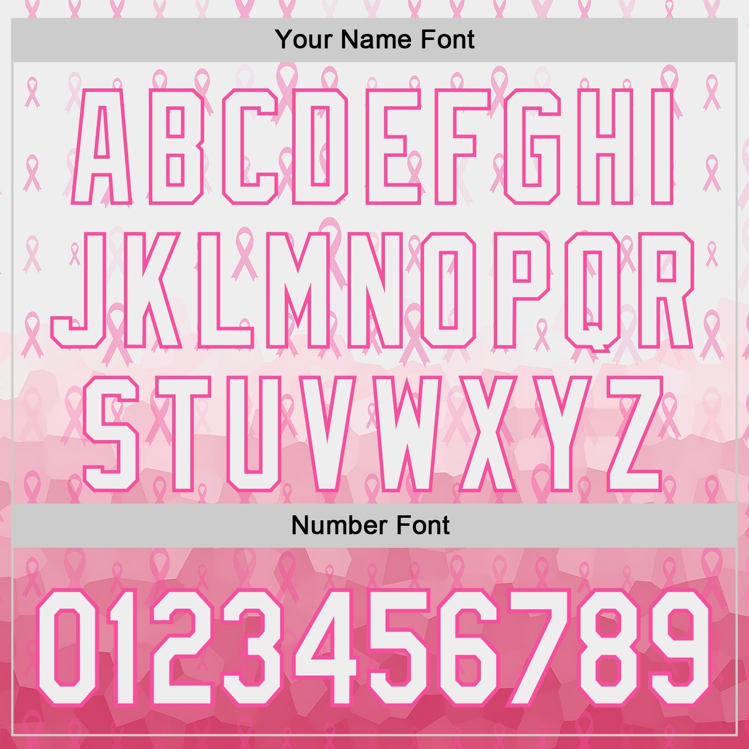 Custom White-Pink Breast Cancer Awareness Pink Ribbon Gradient Authentic Baseball Jersey