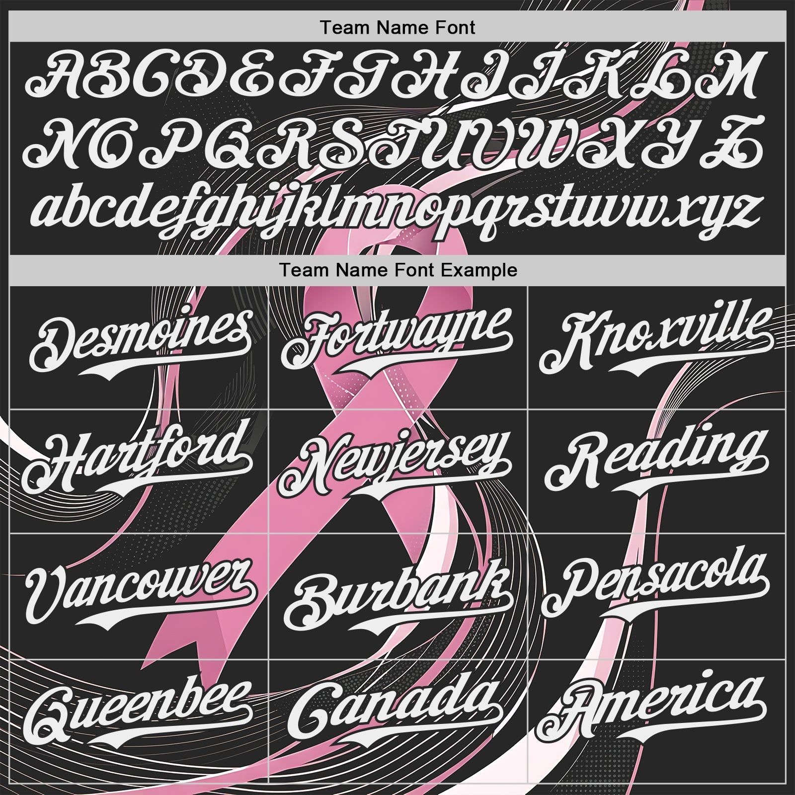 Custom Black White-Pink Breast Cancer Awareness Fight Pink Ribbon Wave Authentic Baseball Jersey