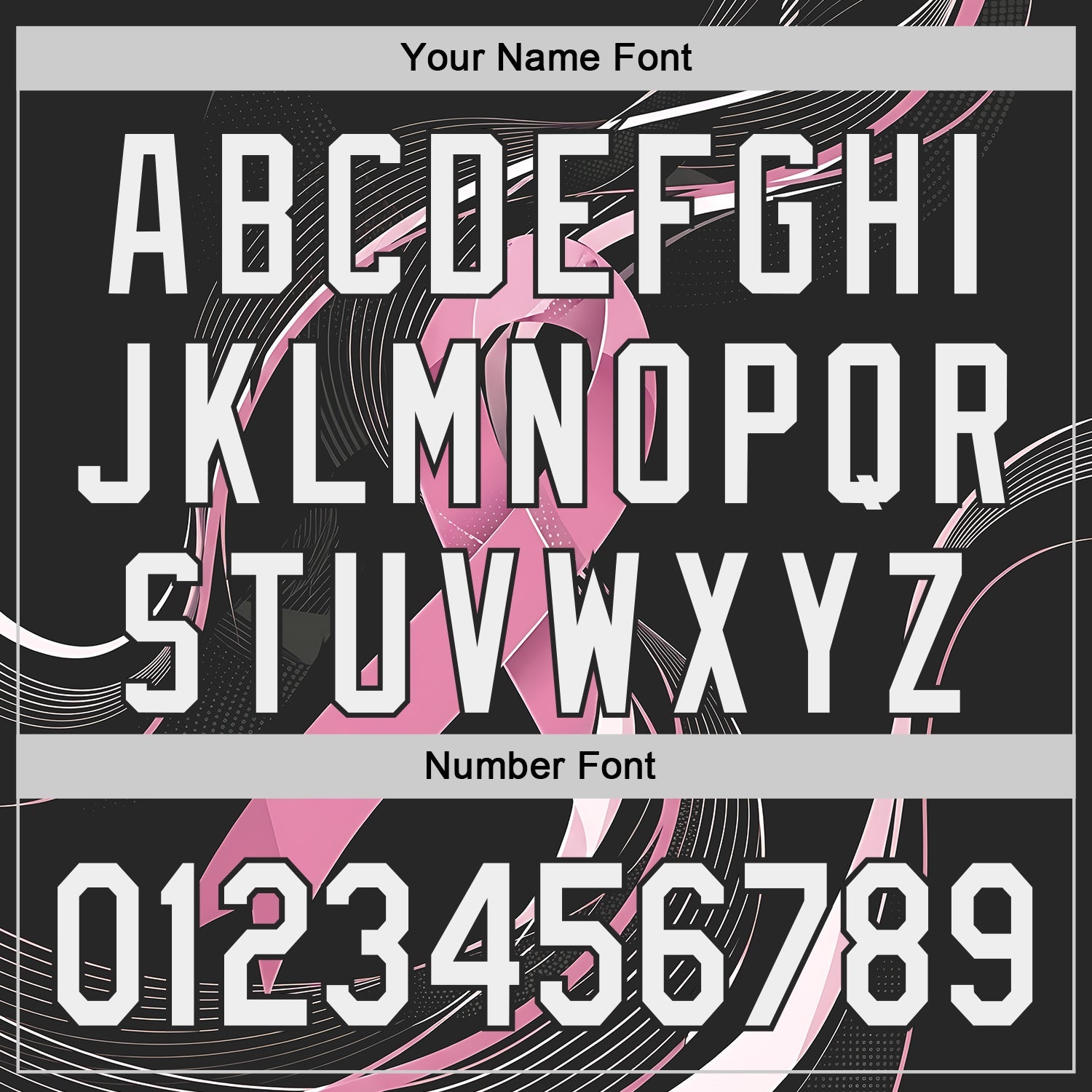Custom Black White-Pink Breast Cancer Awareness Fight Pink Ribbon Wave Authentic Baseball Jersey