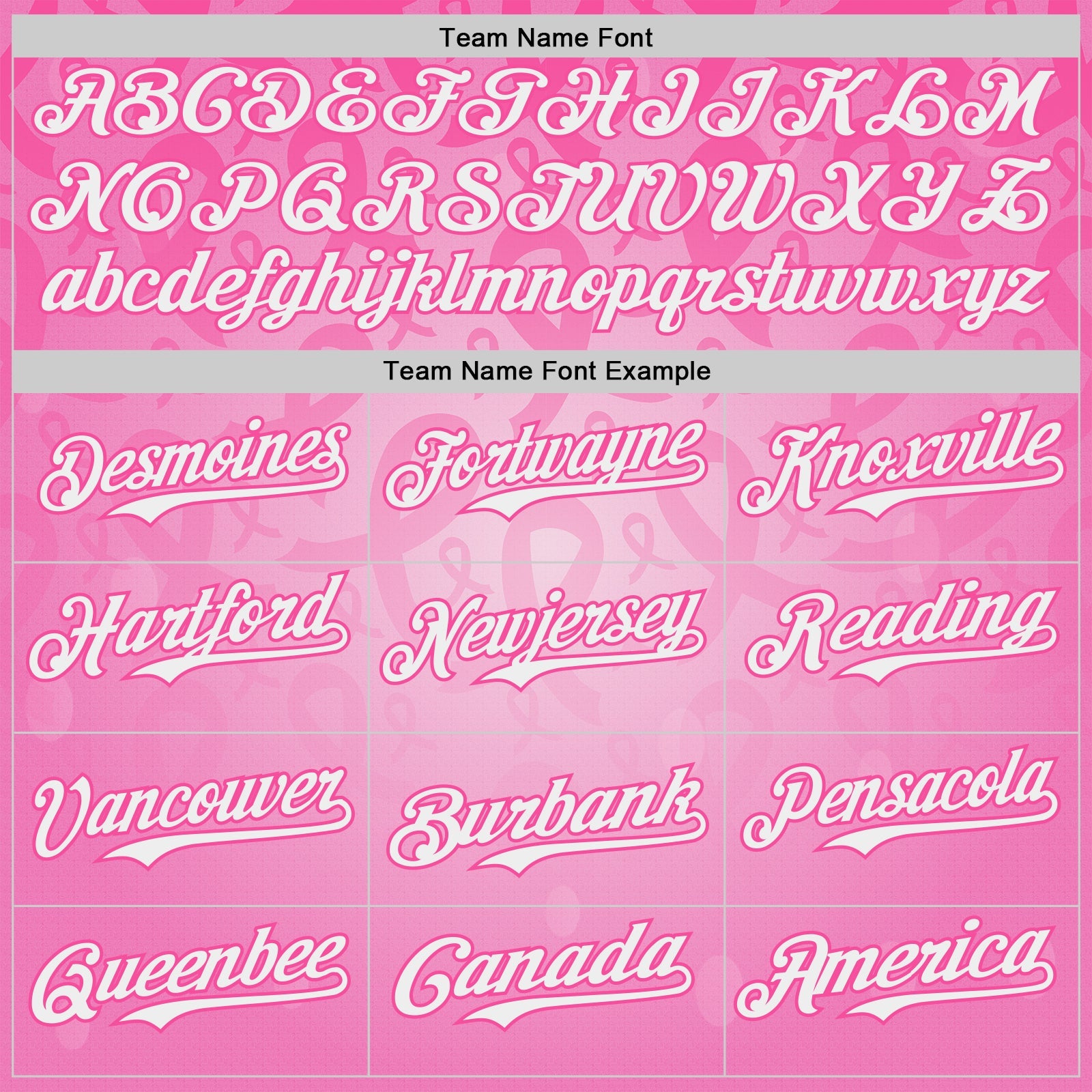 Custom Pink-White Breast Cancer Awareness Pink Ribbon Support Authentic Baseball Jersey