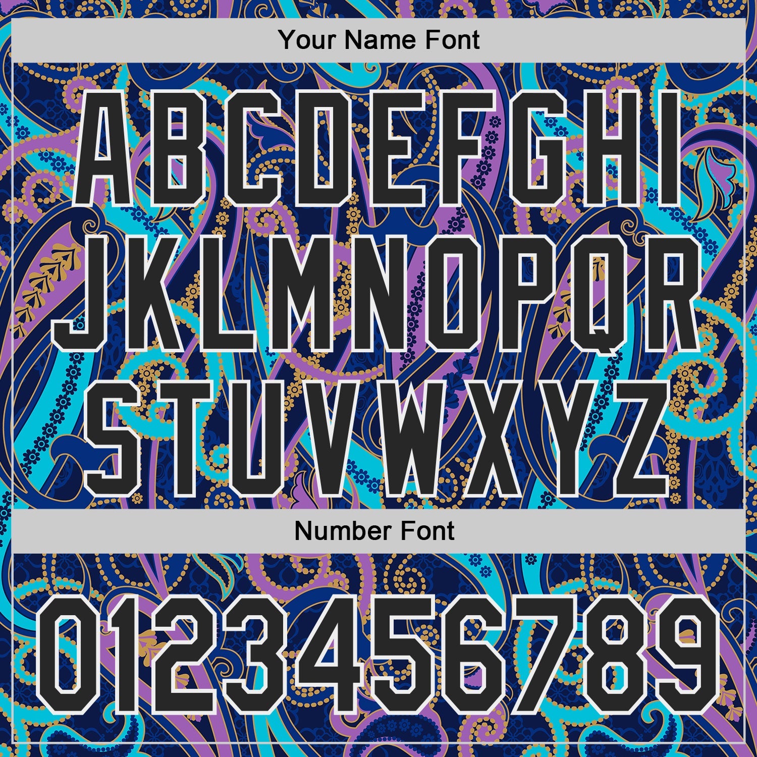 Custom Navy Black Purple Blue-White Burning Man Paisley Bandana Rave Authentic Baseball Jersey