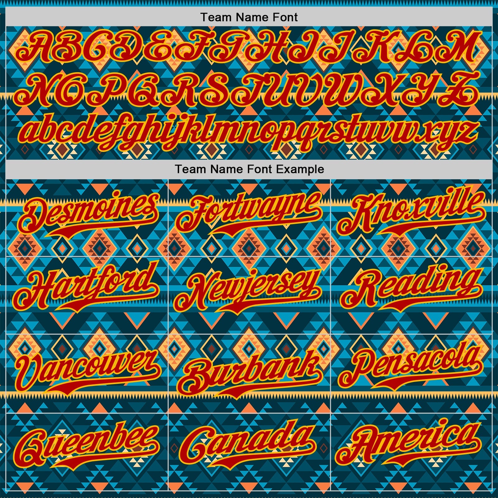 Custom Blue Red-Gold Burning Man Aztec Tribal Geometric Authentic Baseball Jersey
