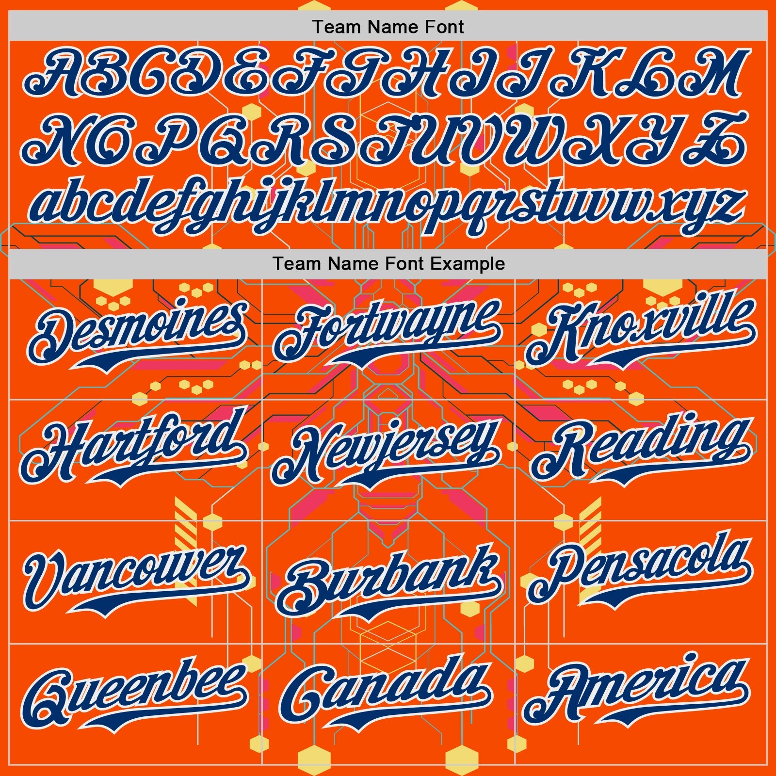 Custom Orange US Navy Blue Gold-White Cyberpunk Futuristic Rave Authentic Baseball Jersey