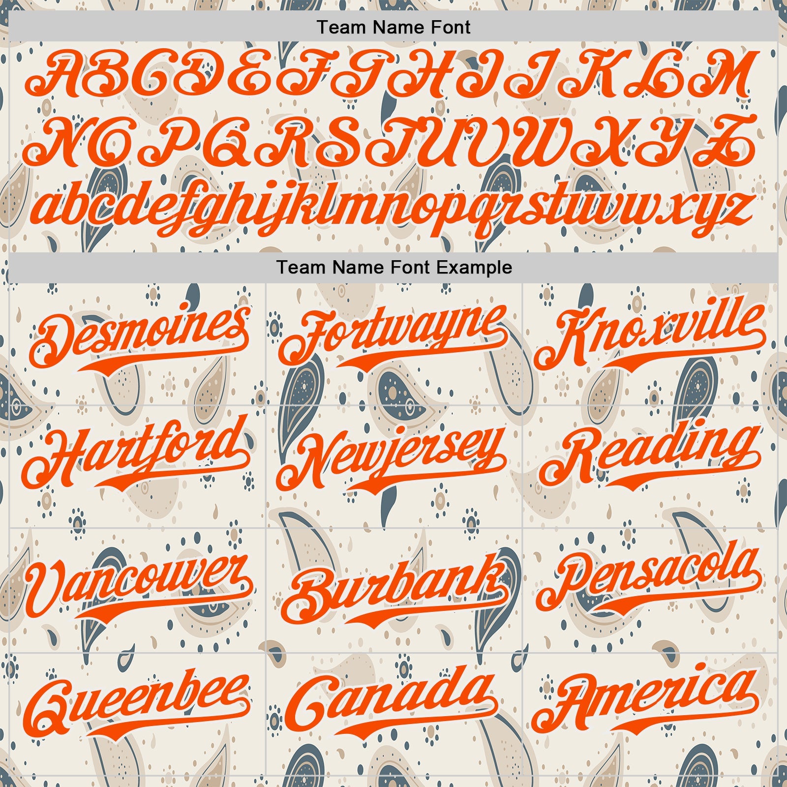 Custom White-Orange Burning Man Paisley Bandana Rave Authentic Baseball Jersey