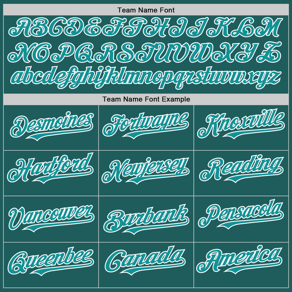 Custom Teal White Line Authentic Baseball Jersey