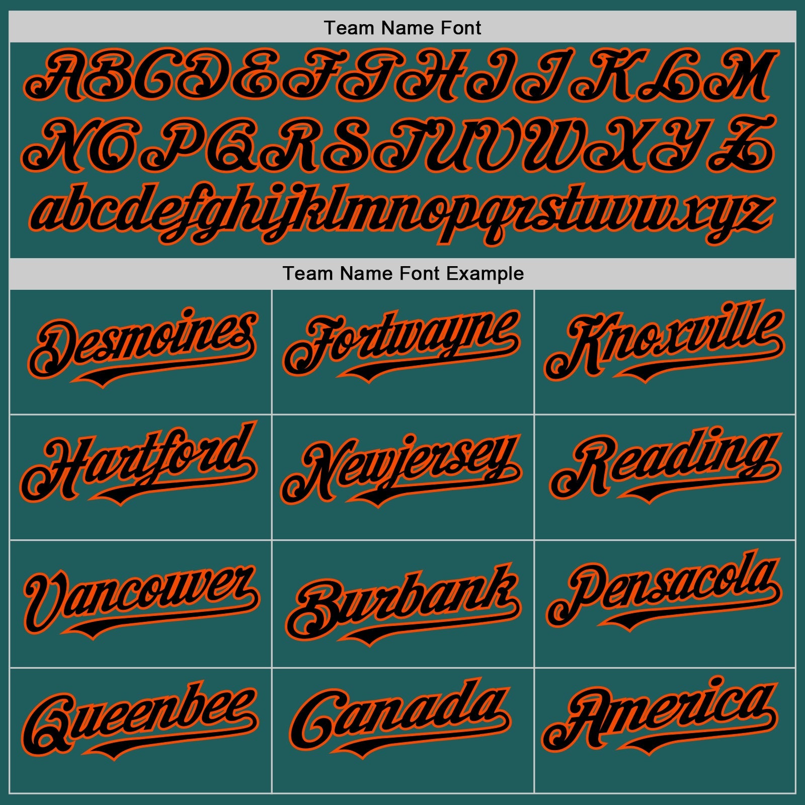 Custom Teal Black-Orange Line Authentic Baseball Jersey