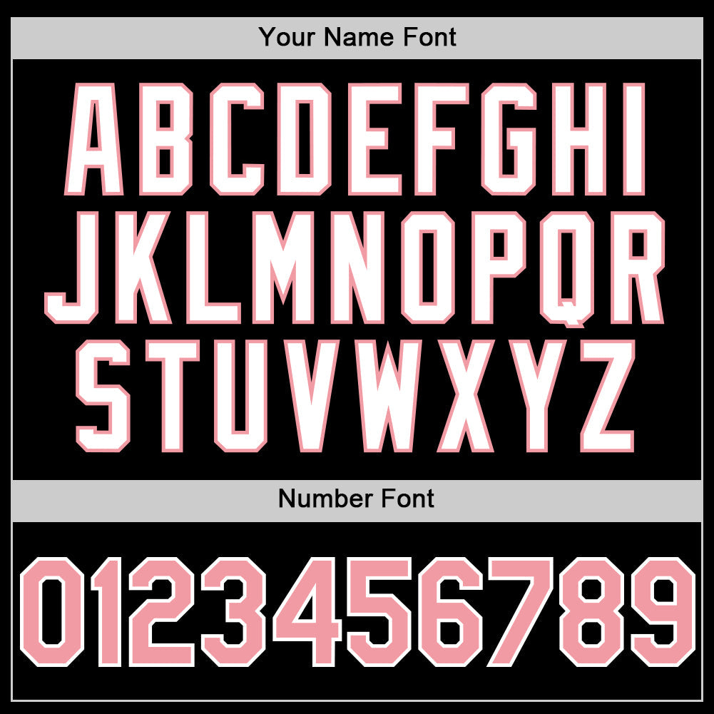 Custom Black Medium Pink-White 3D Pattern Design Gradient Style Twinkle Star Authentic Baseball Jersey
