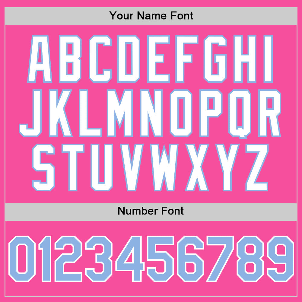 Custom Pink Light Blue-White 3D Pattern Design Gradient Style Twinkle Star Authentic Baseball Jersey