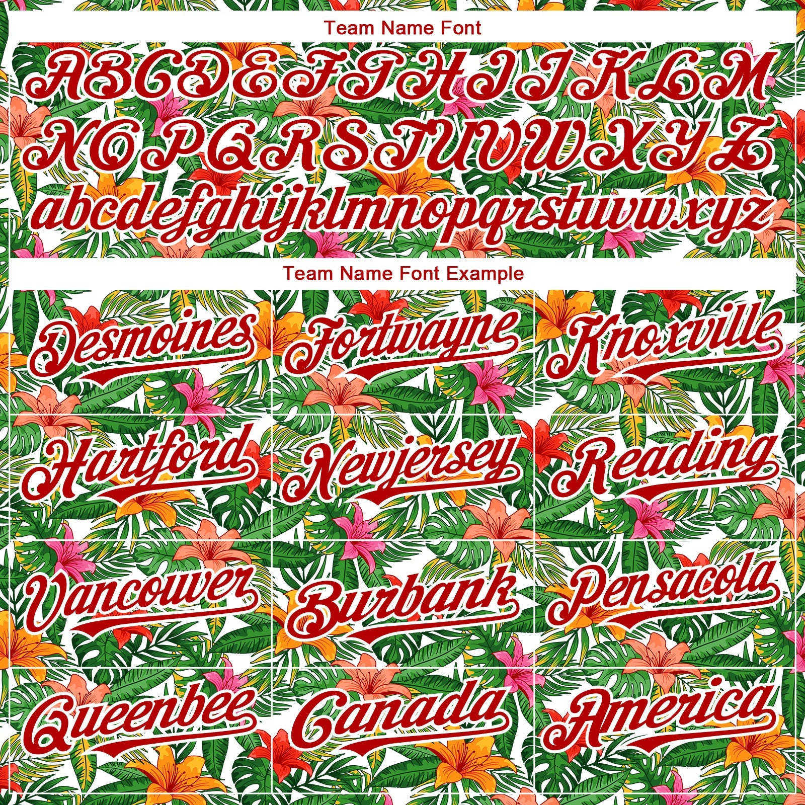 Custom White Red 3D Pattern Design Tropical Flower Authentic Baseball Jersey