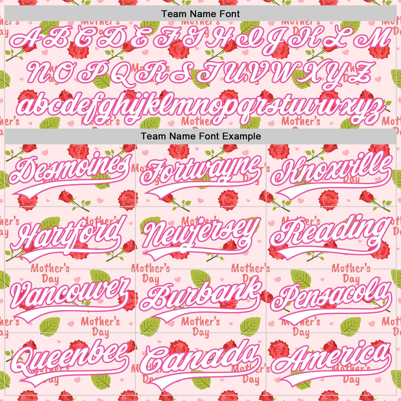 Custom Light Pink White-Pink 3D Pattern Design Mother's Day Flower Authentic Baseball Jersey