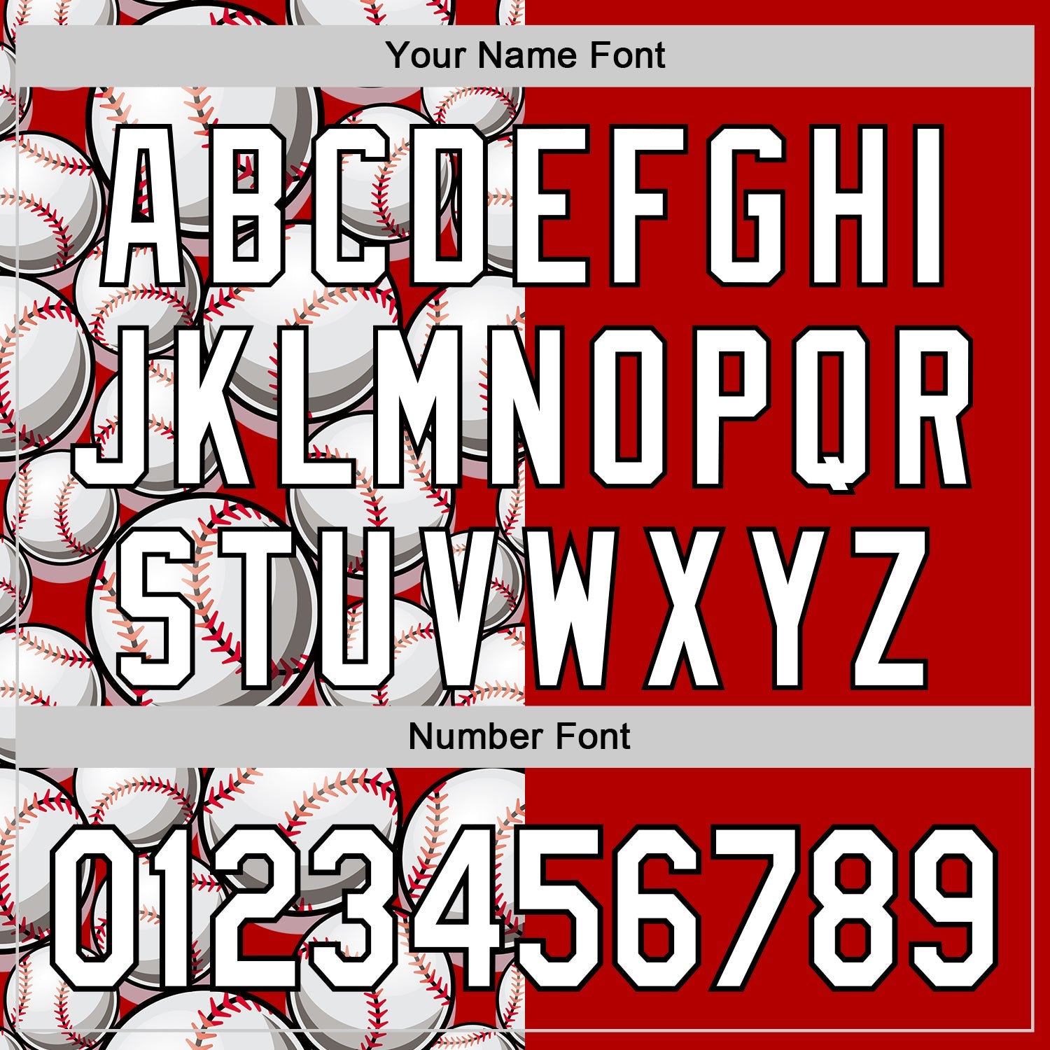 Custom Red White-Black Comic Doodle Ballgame 3D Pattern Design Authentic Baseball Jersey