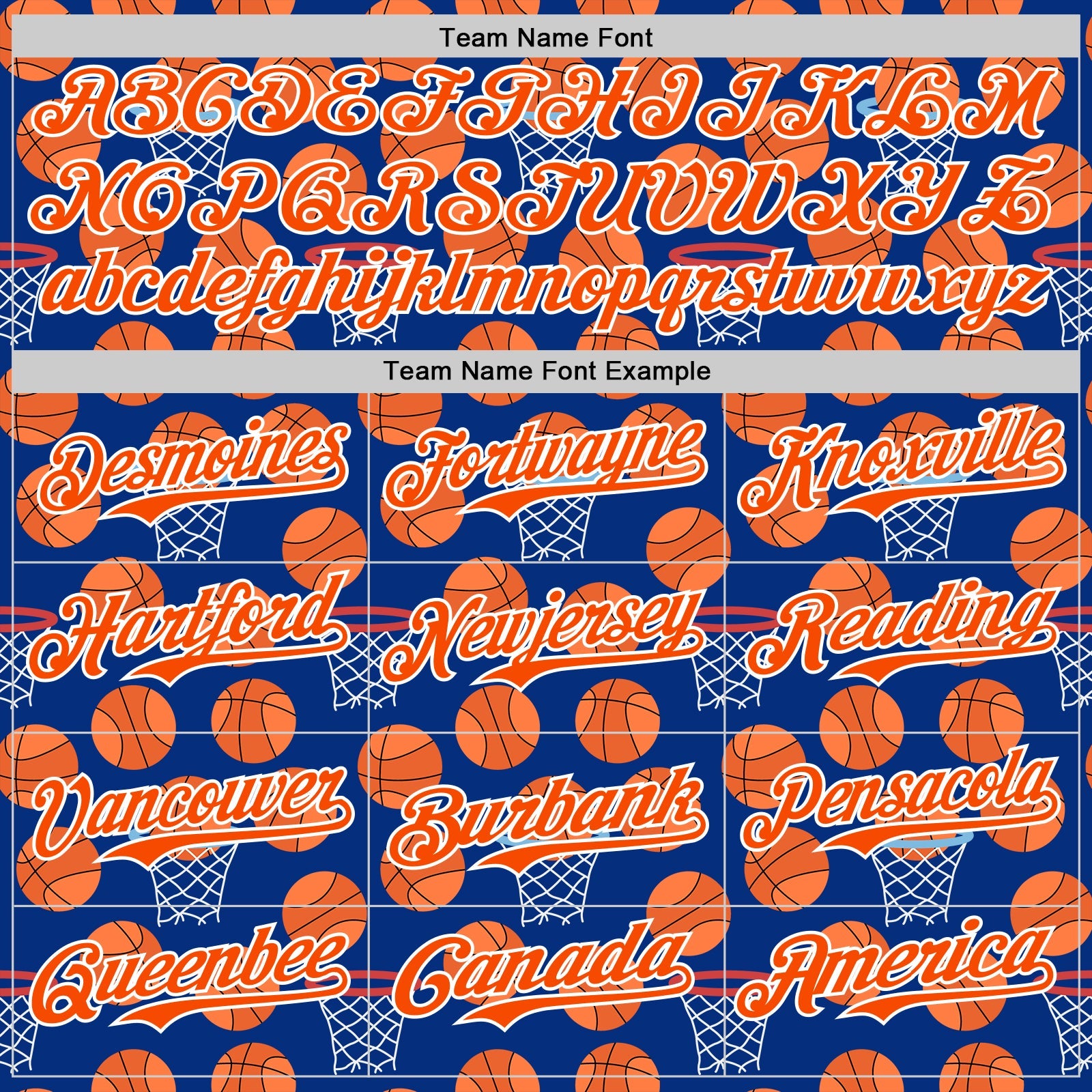 Custom Royal Orange-White Comic Doodle Ballgame 3D Pattern Design Authentic Baseball Jersey