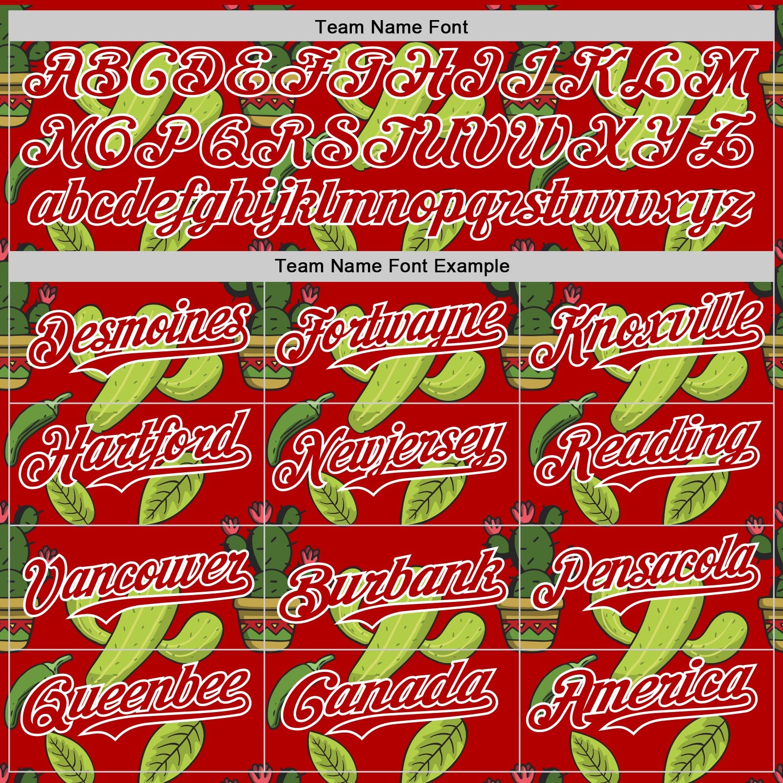 Custom Red White 3D Mexican Cactus Authentic Baseball Jersey