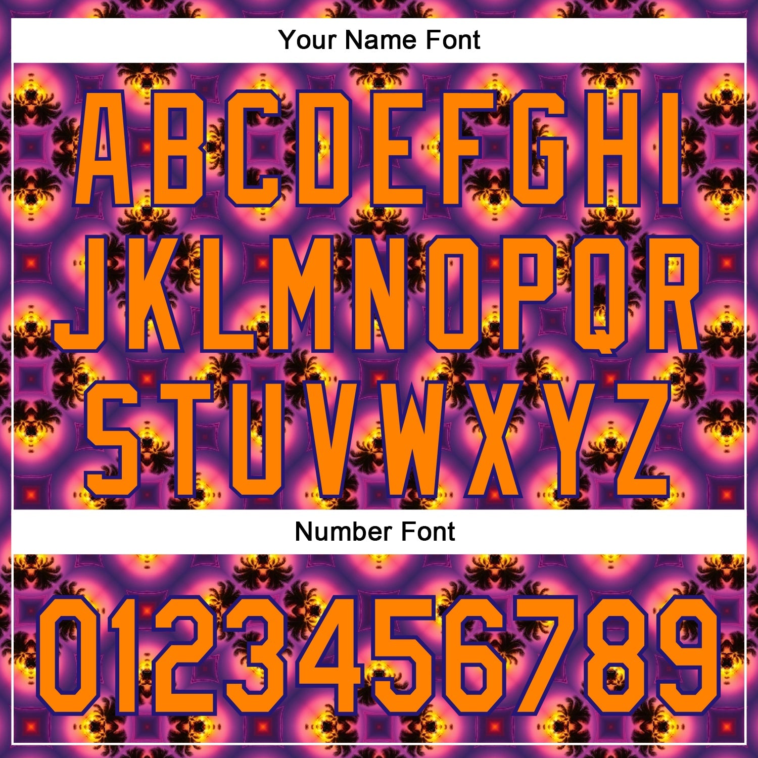 Custom Purple Bay Orange-Dark Purple 3D Pattern Design Rave Psychedelic Flower Authentic Baseball Jersey