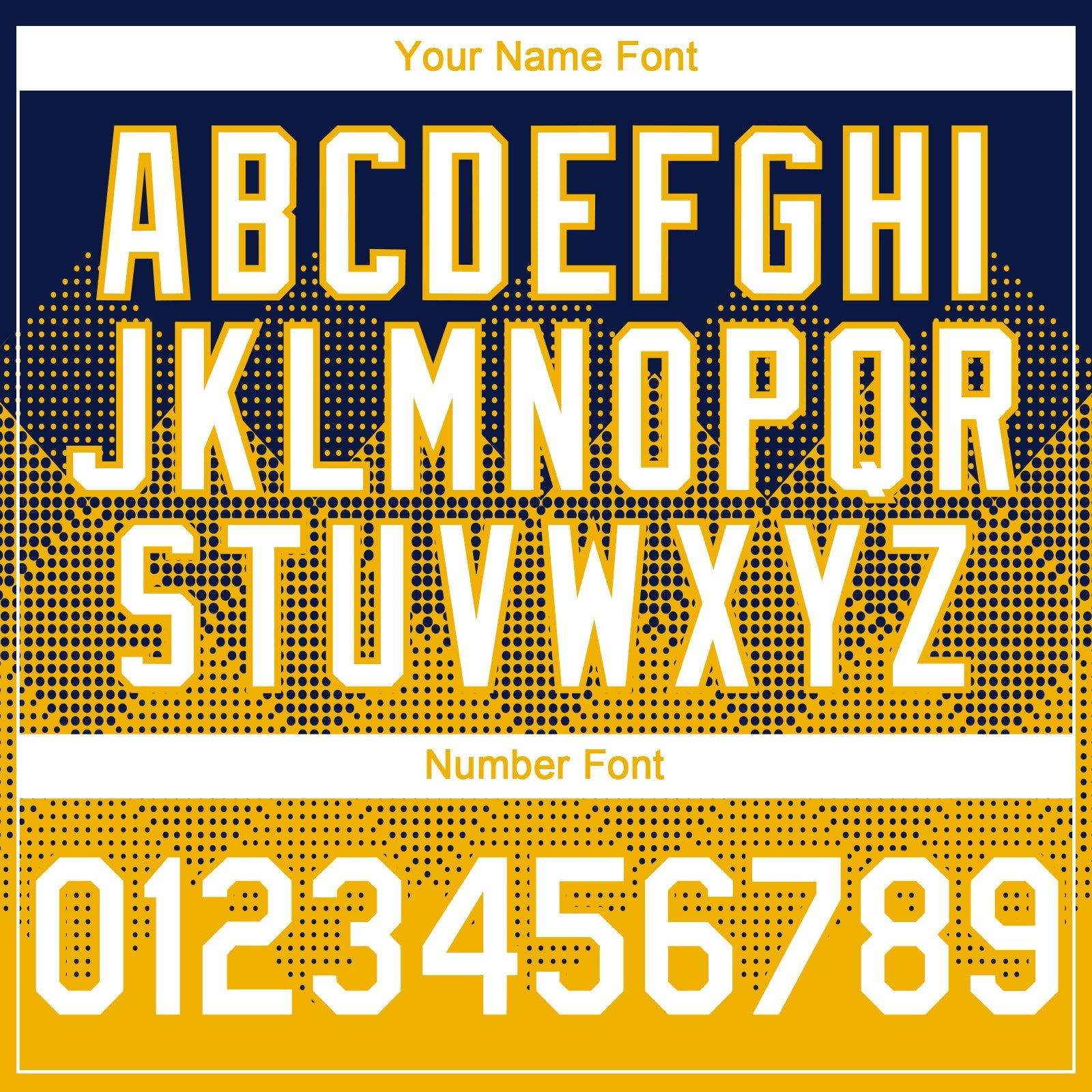 Custom Navy White-Gold 3D Gradient Square Shape Authentic Baseball Jersey