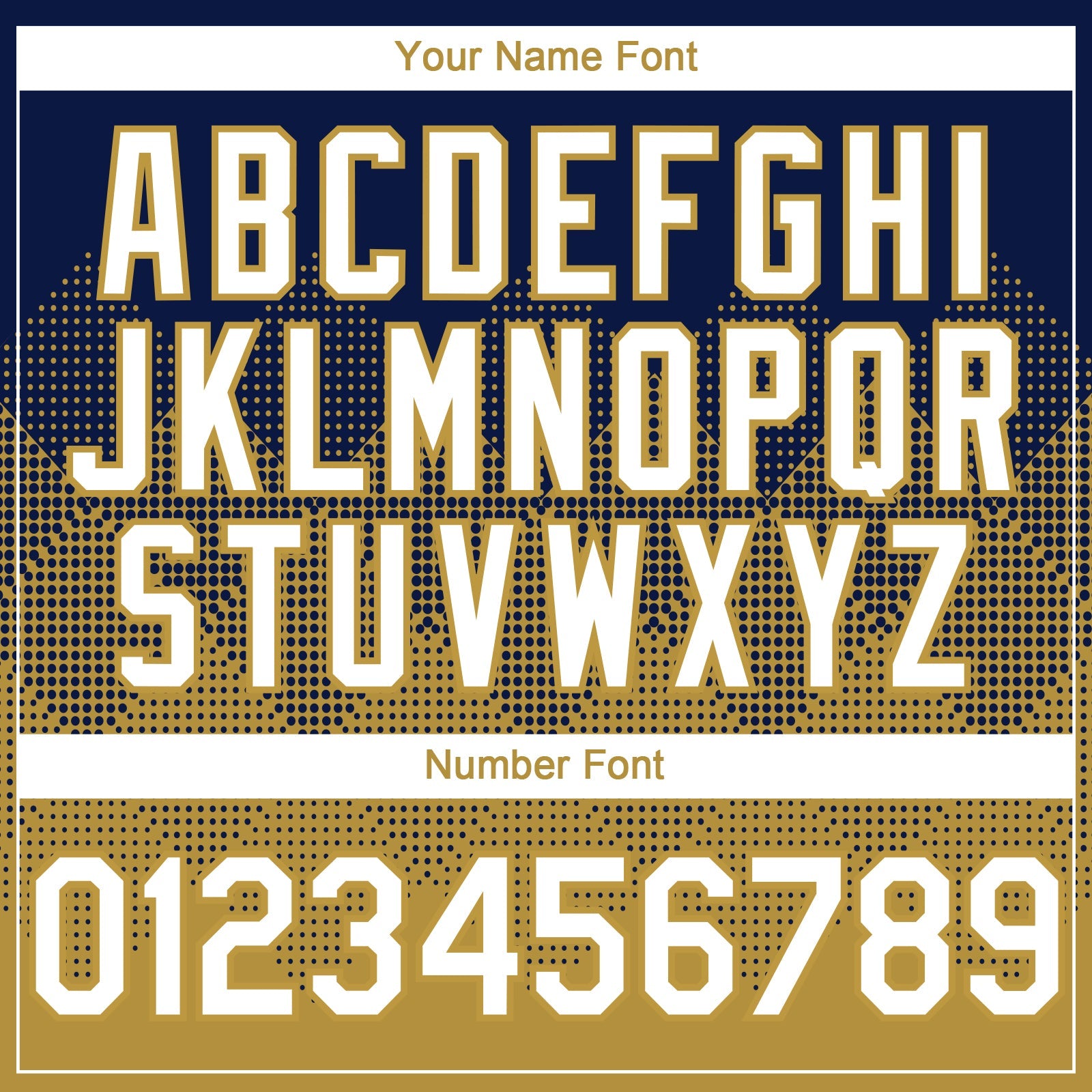 Custom Navy White-Old Gold 3D Gradient Square Shape Authentic Baseball Jersey