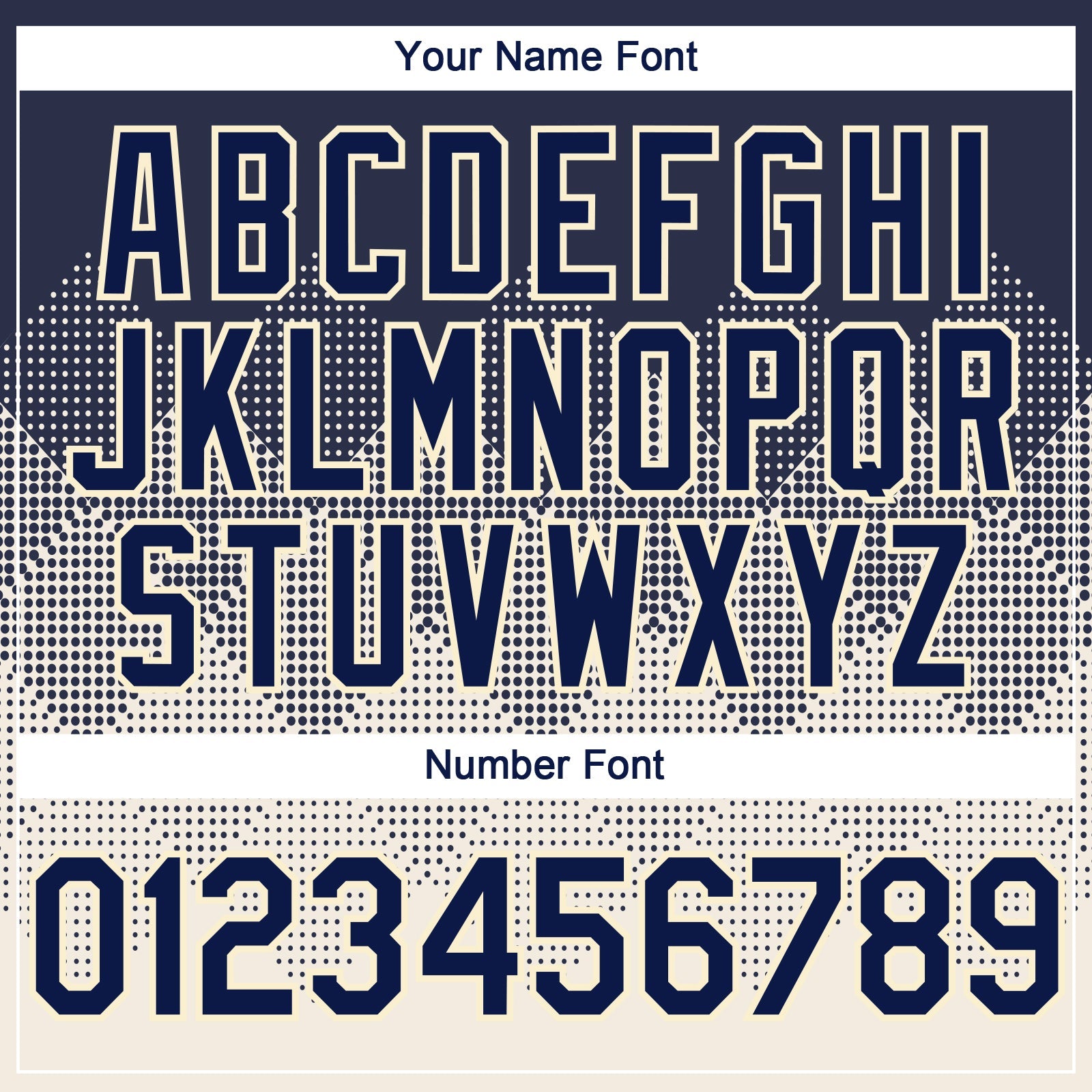 Custom Navy Cream 3D Gradient Square Shape Authentic Baseball Jersey
