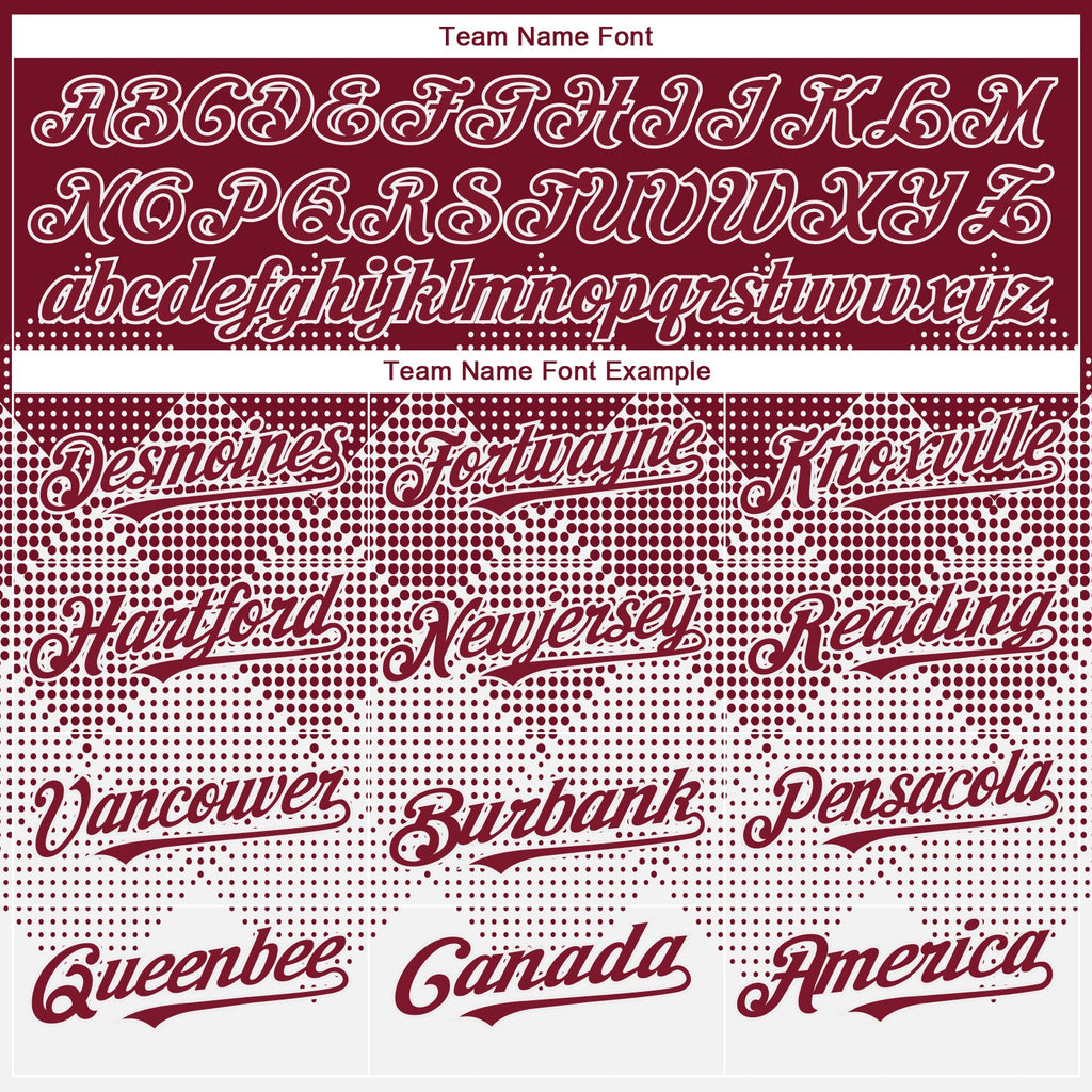 Custom Crimson White 3D Gradient Square Shape Authentic Baseball Jersey