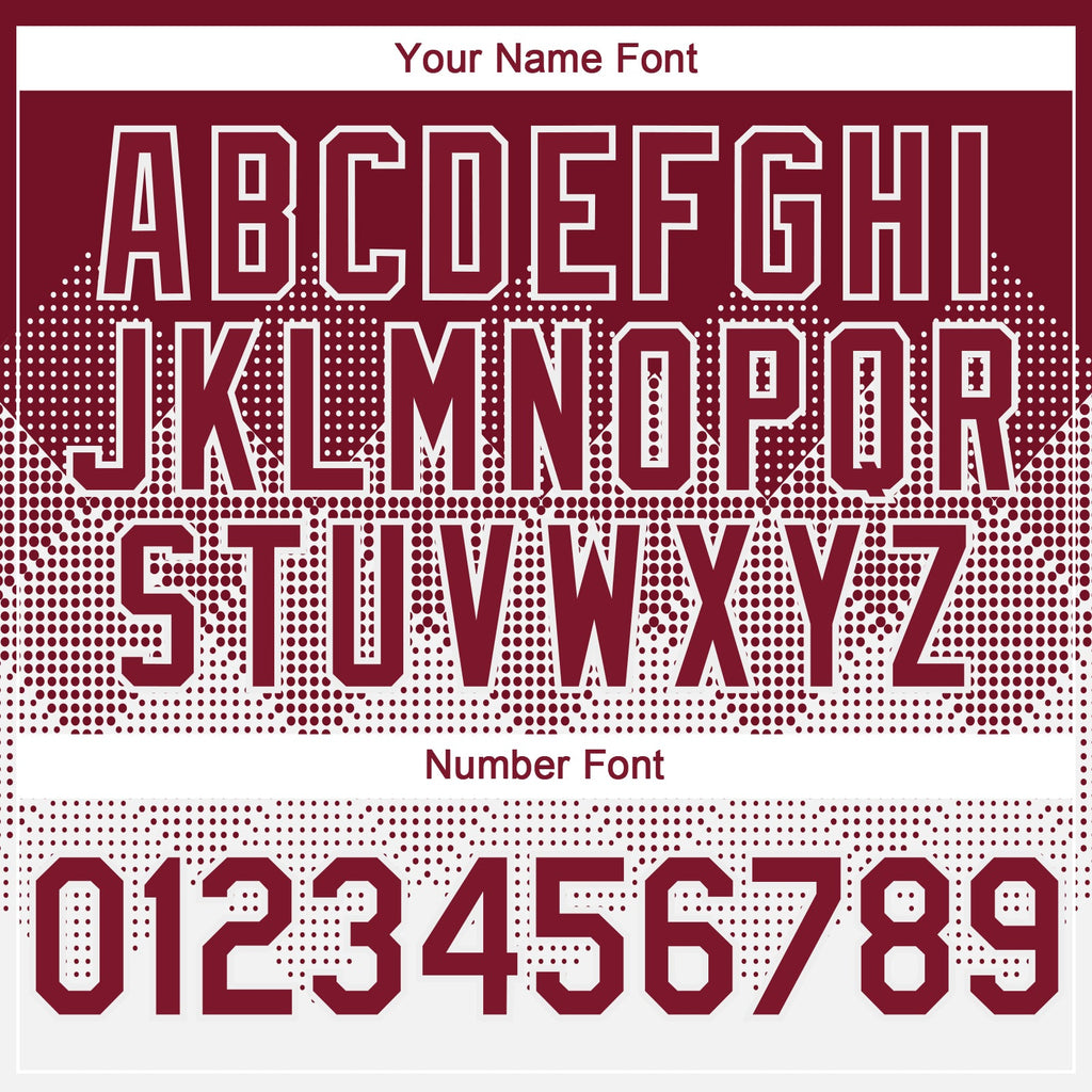Custom Crimson White 3D Gradient Square Shape Authentic Baseball Jersey