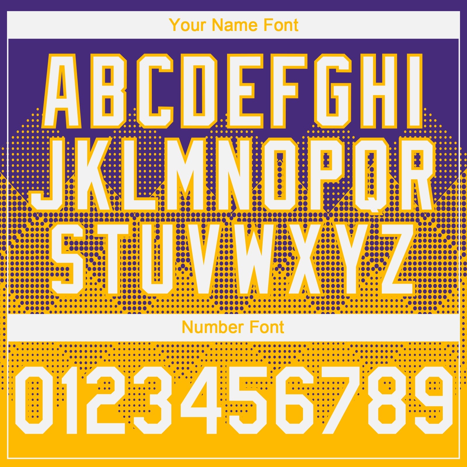 Custom Purple White-Gold 3D Gradient Square Shape Authentic Baseball Jersey