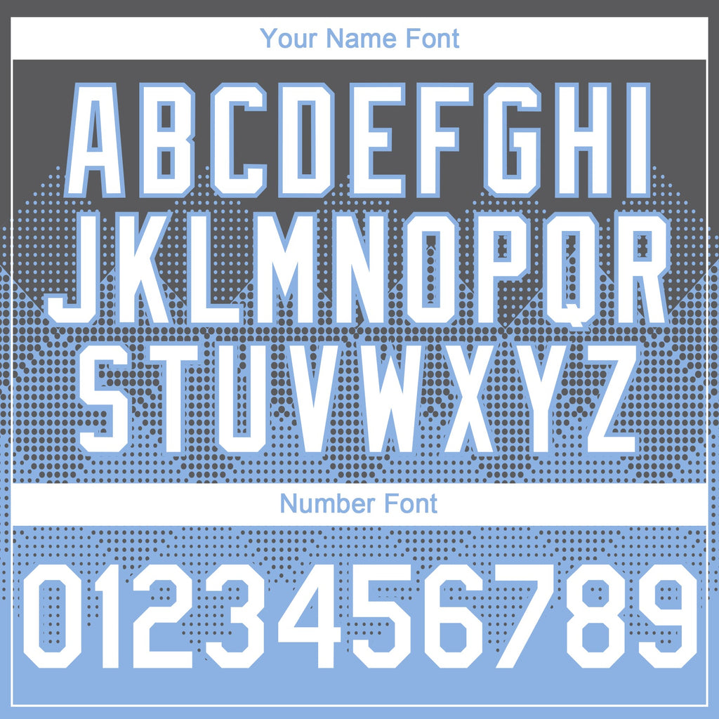 Custom Steel Gray White-Light Blue 3D Gradient Square Shape Authentic Baseball Jersey