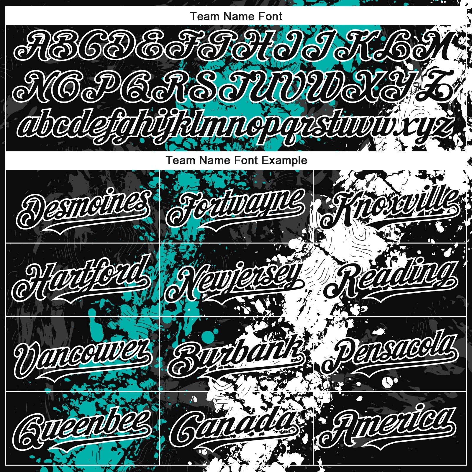 Custom Black Aqua-White Splash Authentic Baseball Jersey