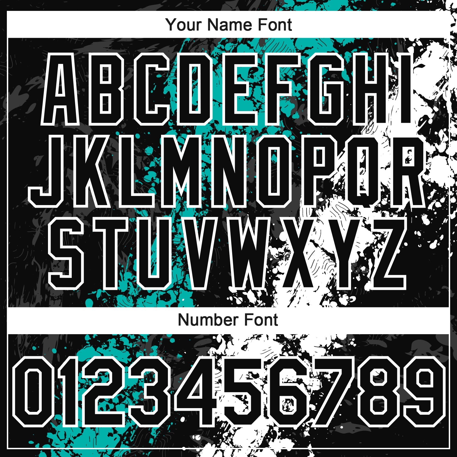 Custom Black Aqua-White Splash Authentic Baseball Jersey