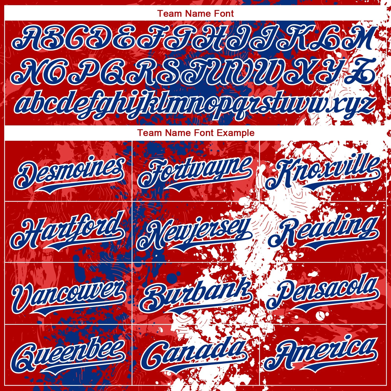 Custom Red Royal-White Splash Authentic Baseball Jersey