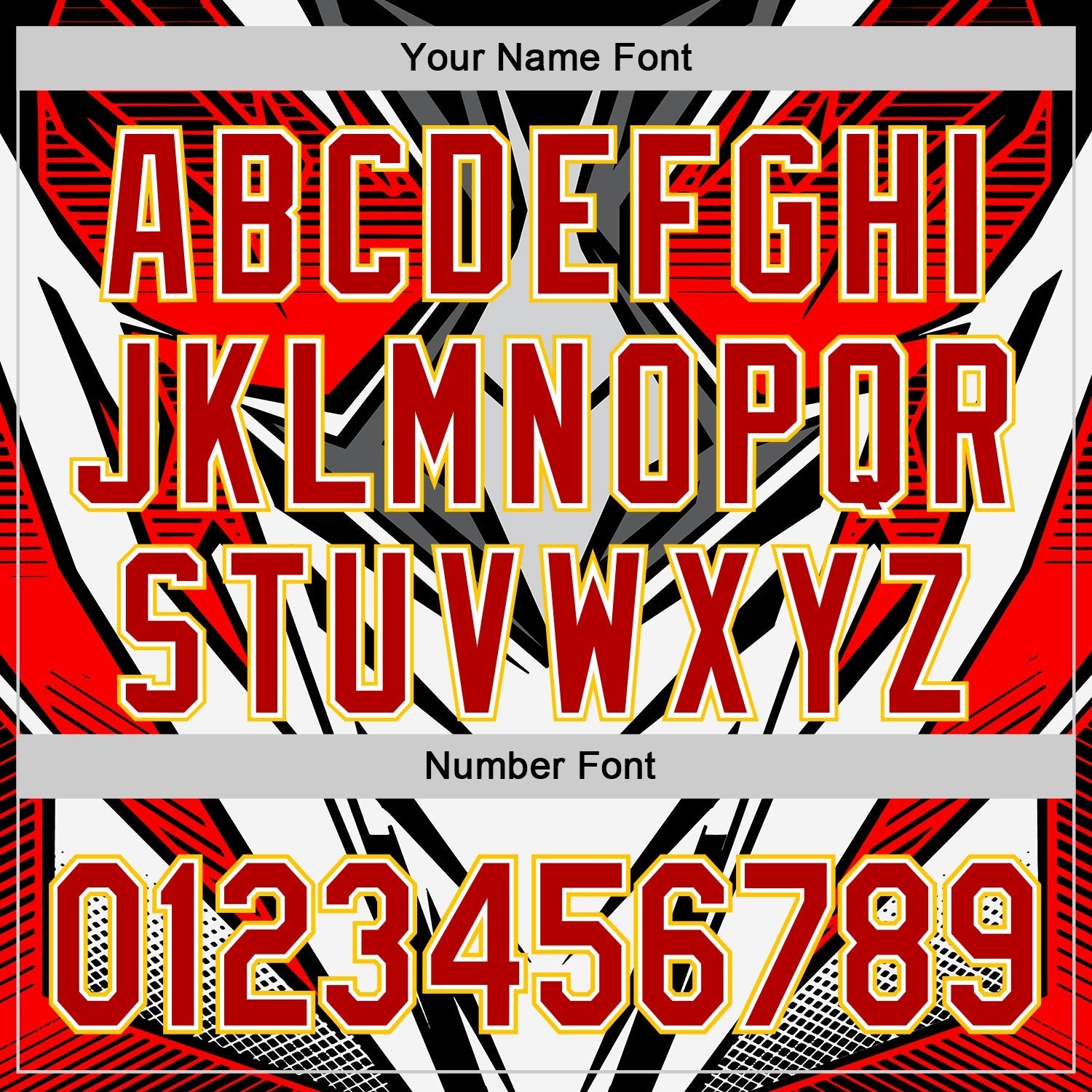 Custom White Red Black-Yellow 3D Pattern Design Burner Costumes Cyber Punk Authentic Baseball Jersey