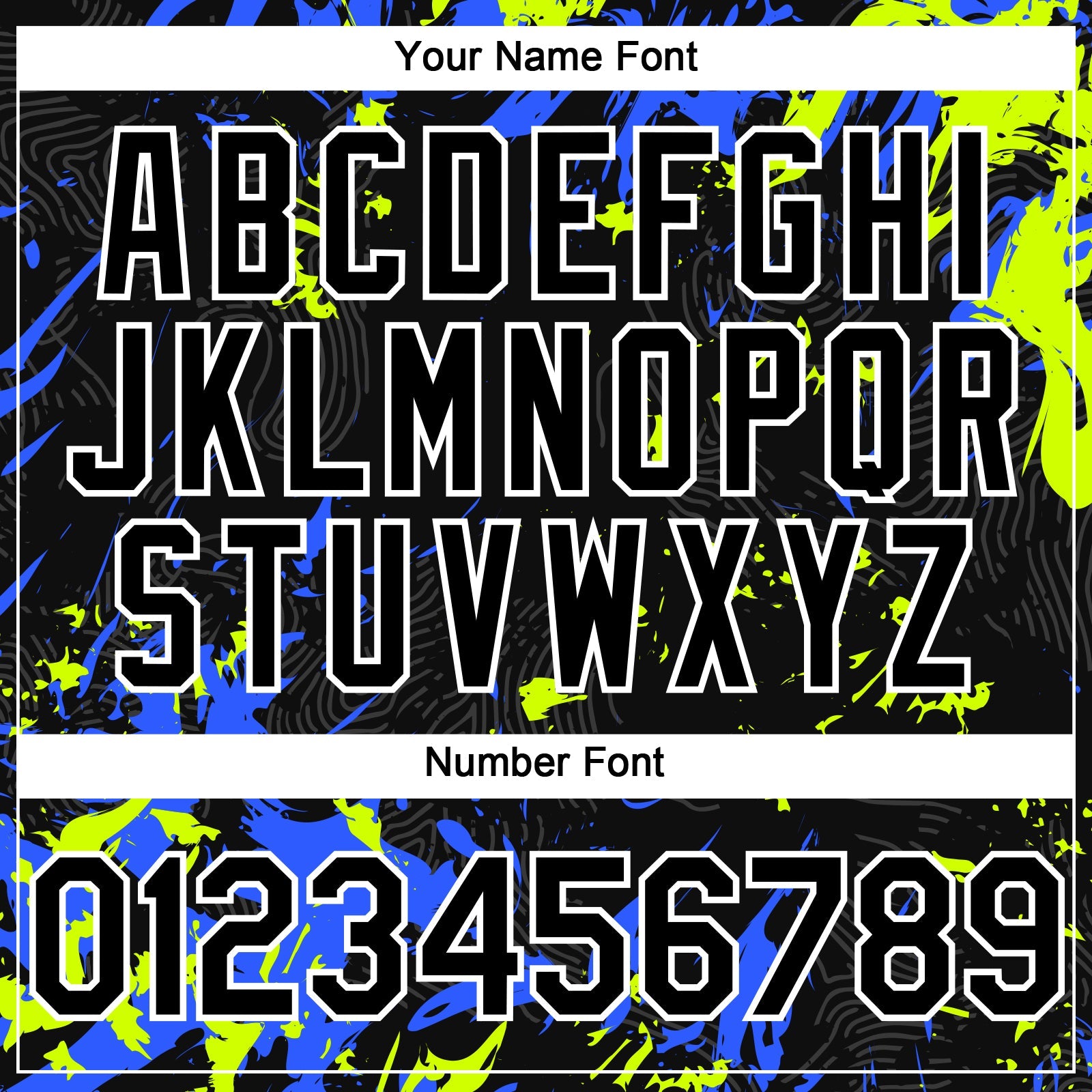 Custom Black Royal Neon Green-White Splash Authentic Baseball Jersey