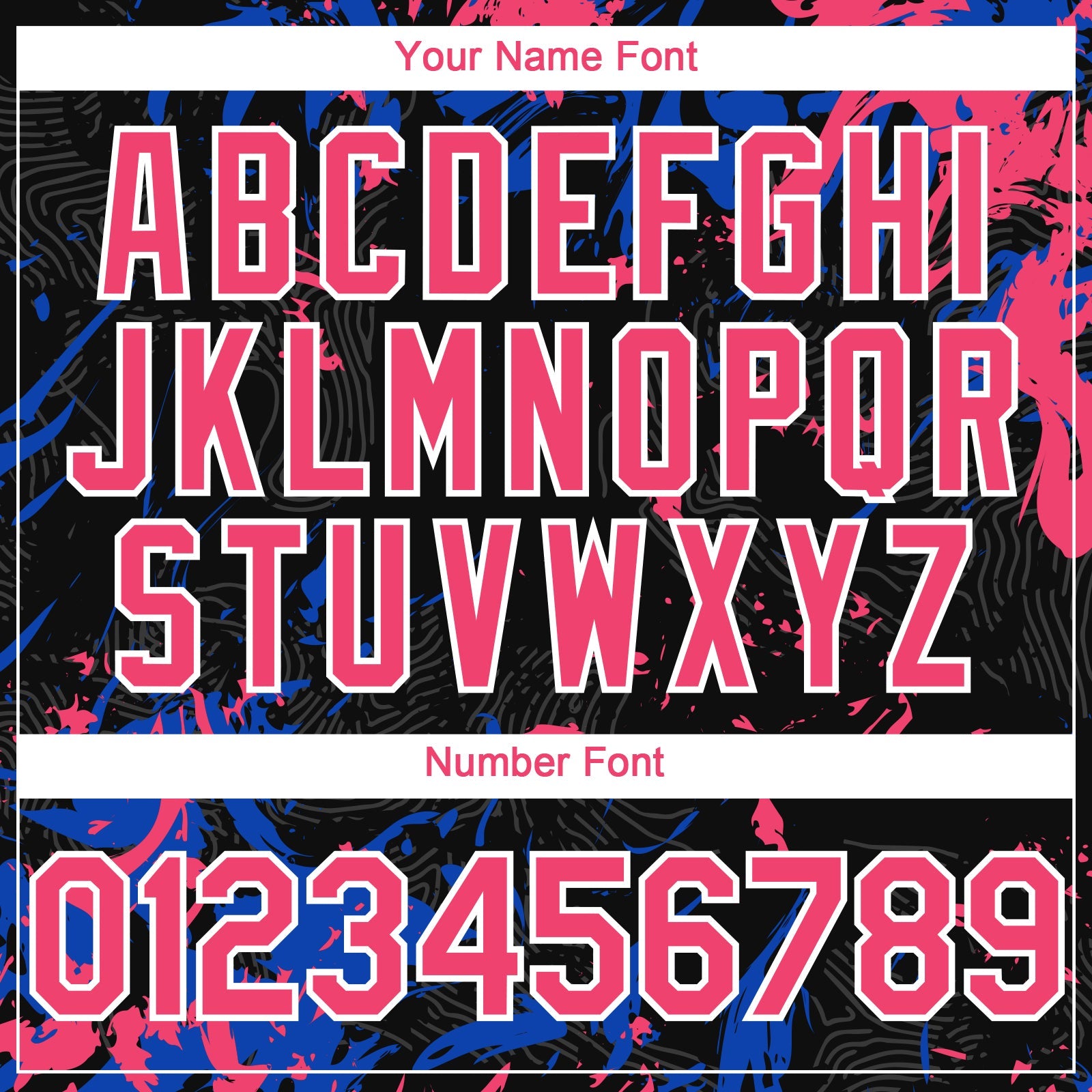 Custom Black Neon Pink Thunder Blue-White Splash Authentic Baseball Jersey