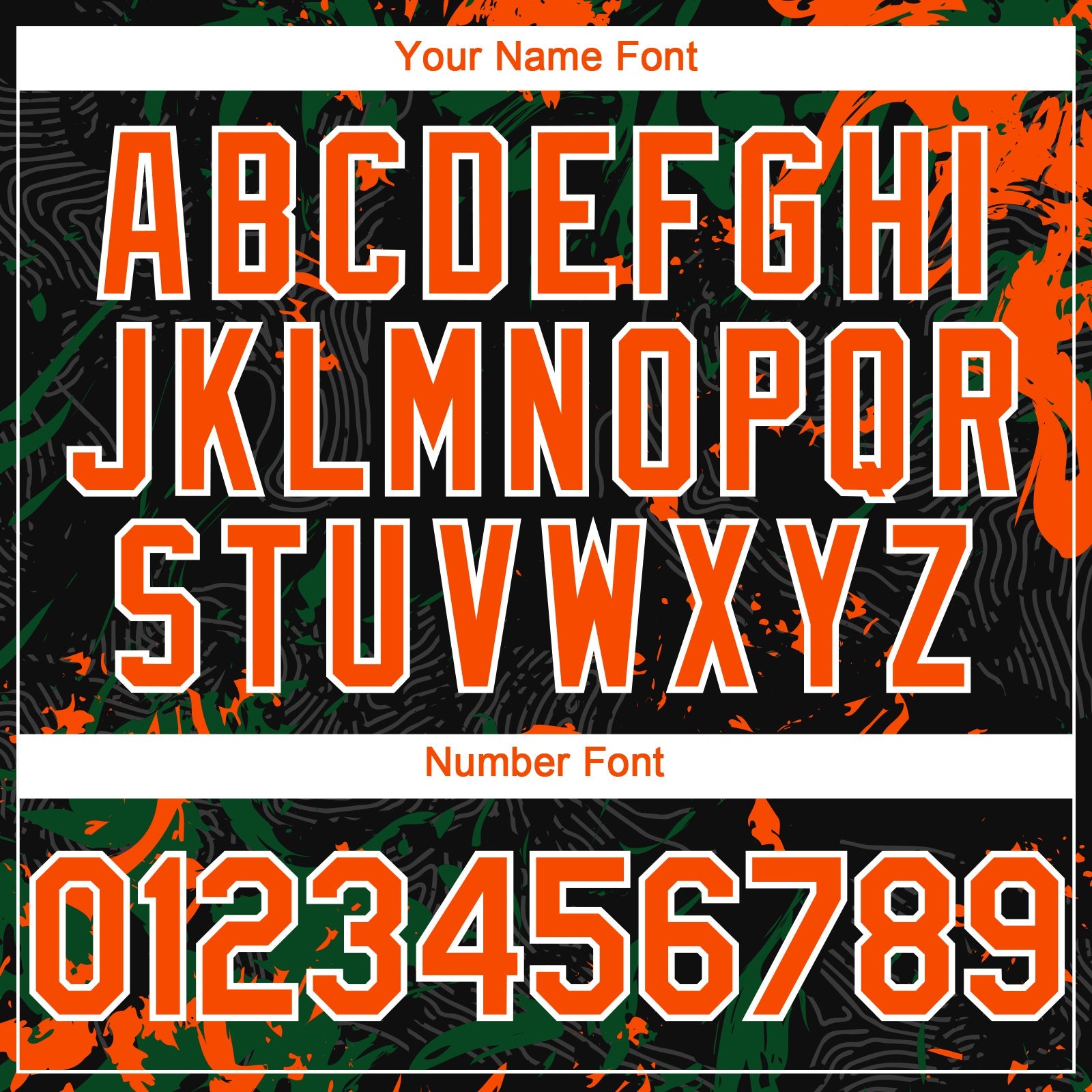 Custom Black Orange Green-White Splash Authentic Baseball Jersey