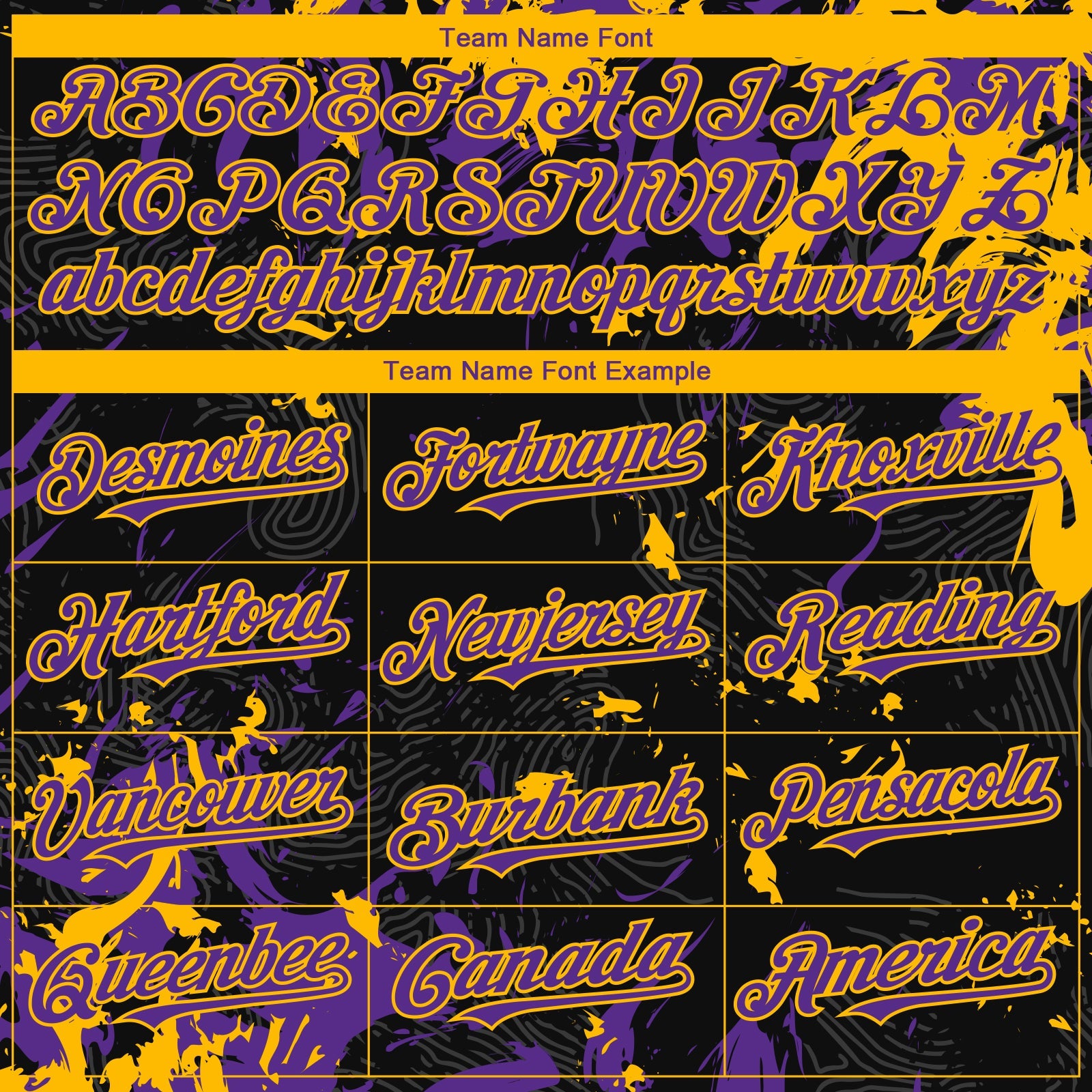 Custom Black Purple-Gold Splash Authentic Baseball Jersey