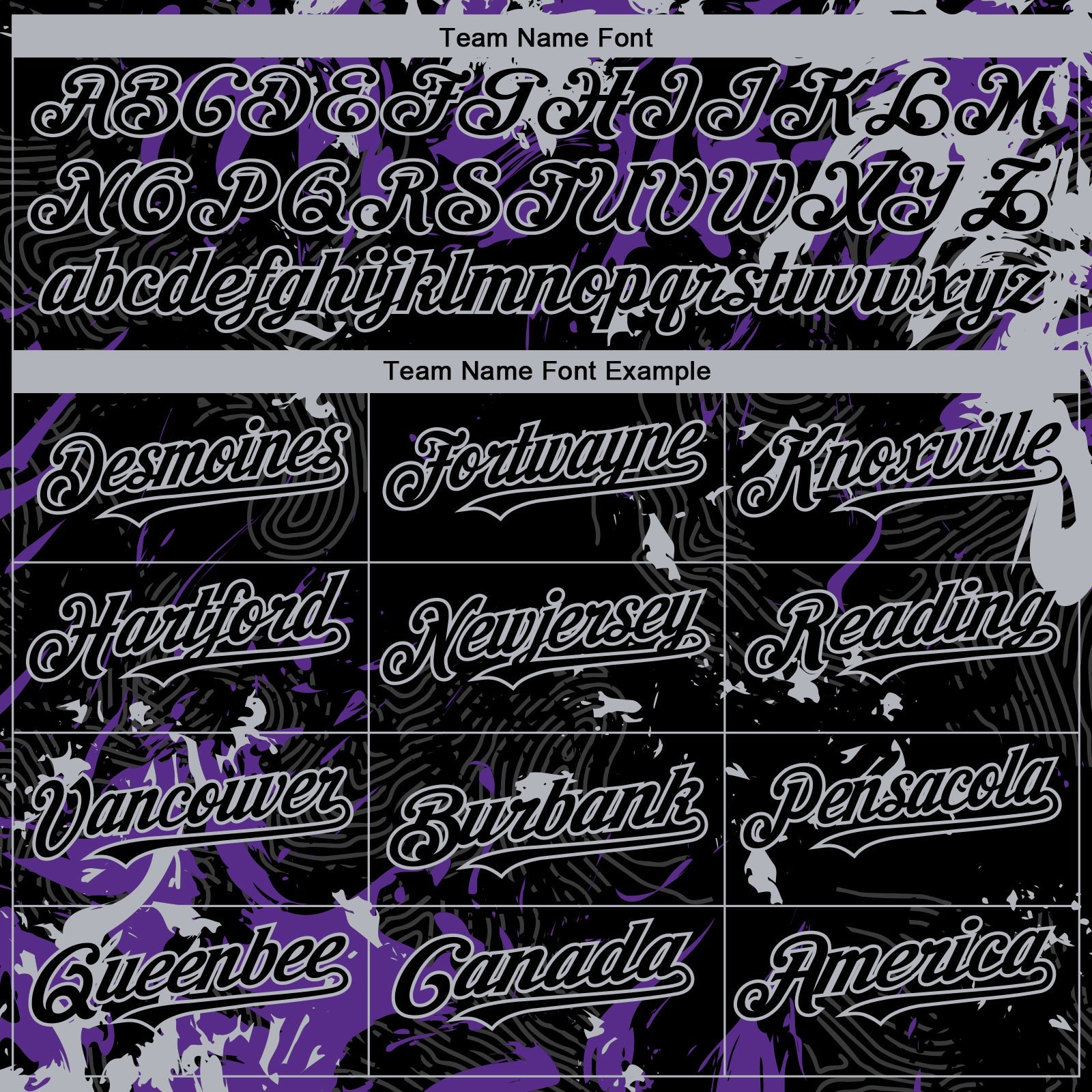 Custom Black Purple-Gray Splash Authentic Baseball Jersey